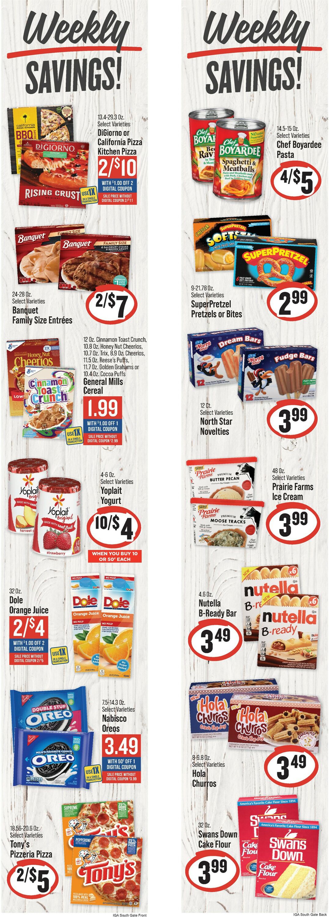 Catalogue IGA from 10/30/2024