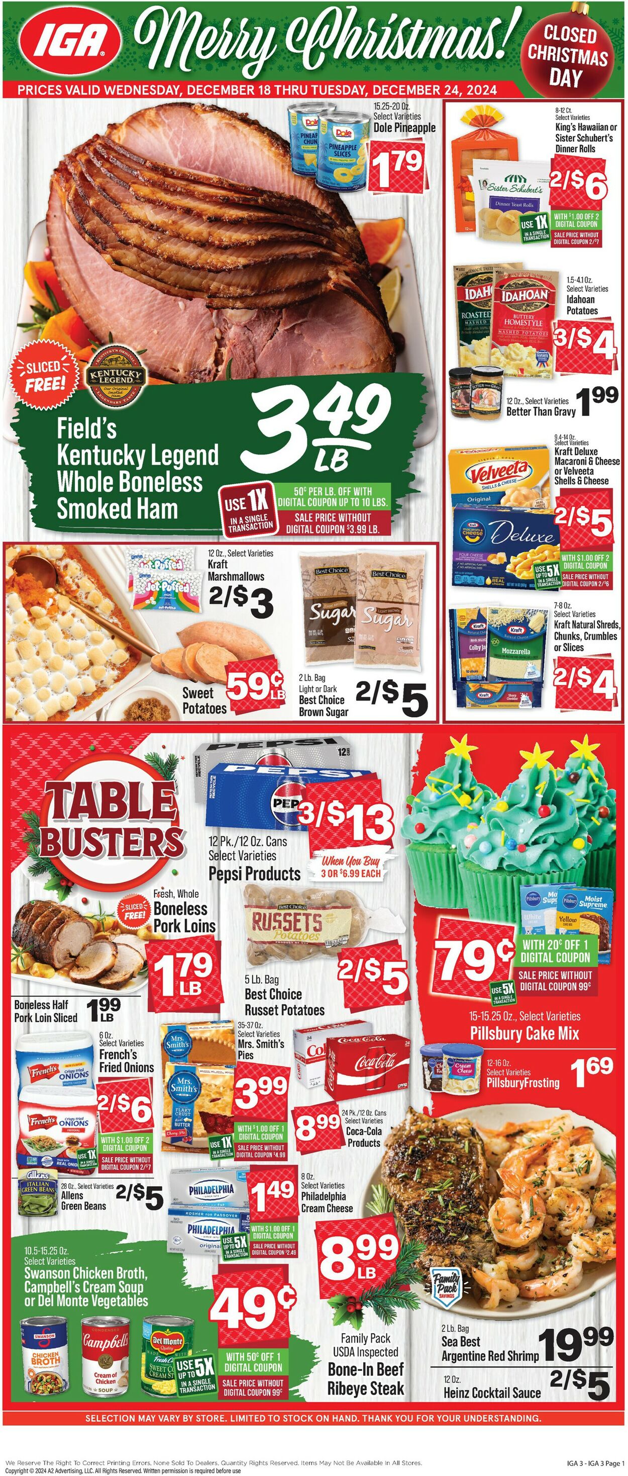 Catalogue IGA from 12/18/2024