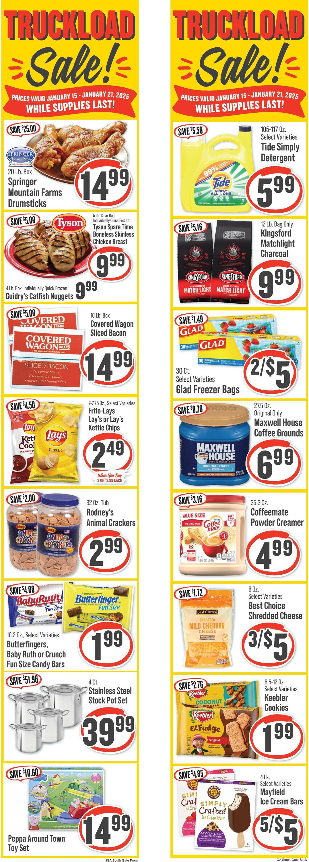 Catalogue IGA from 01/15/2025