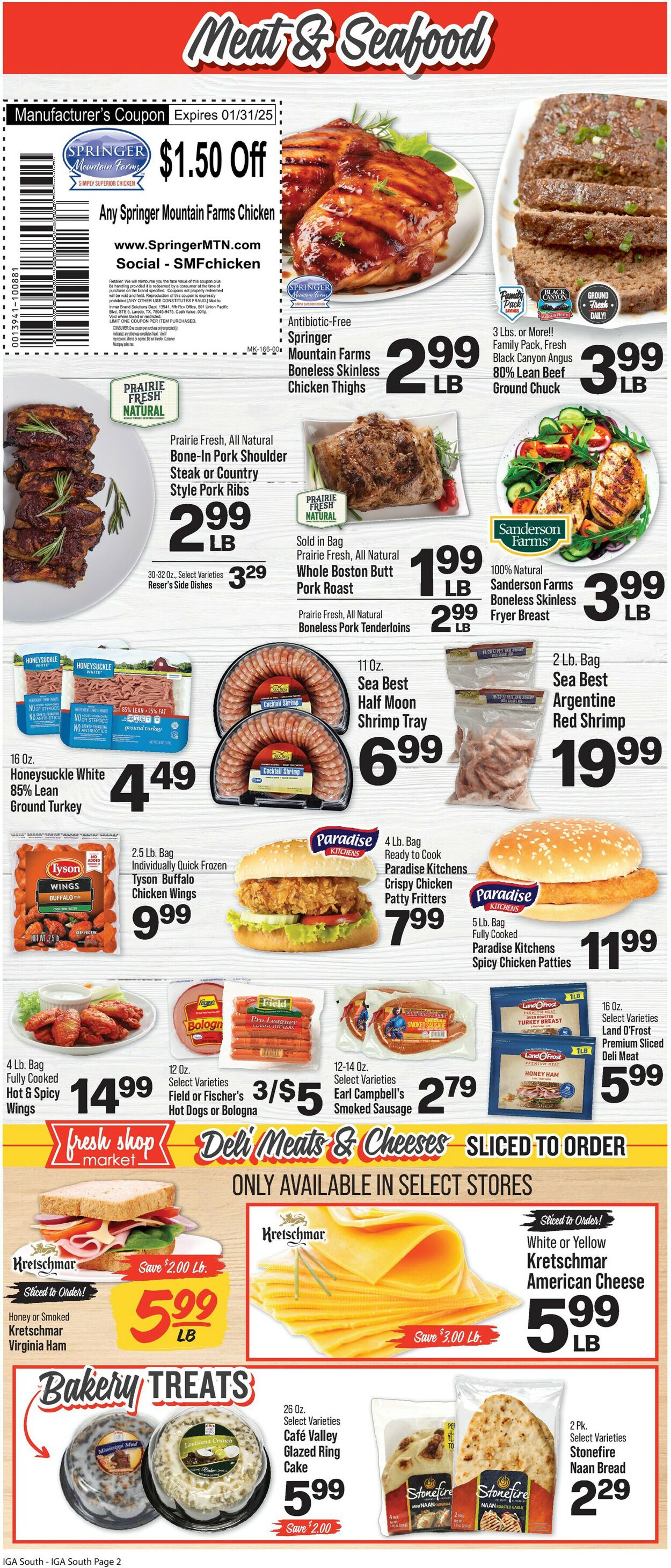 Catalogue IGA from 01/15/2025