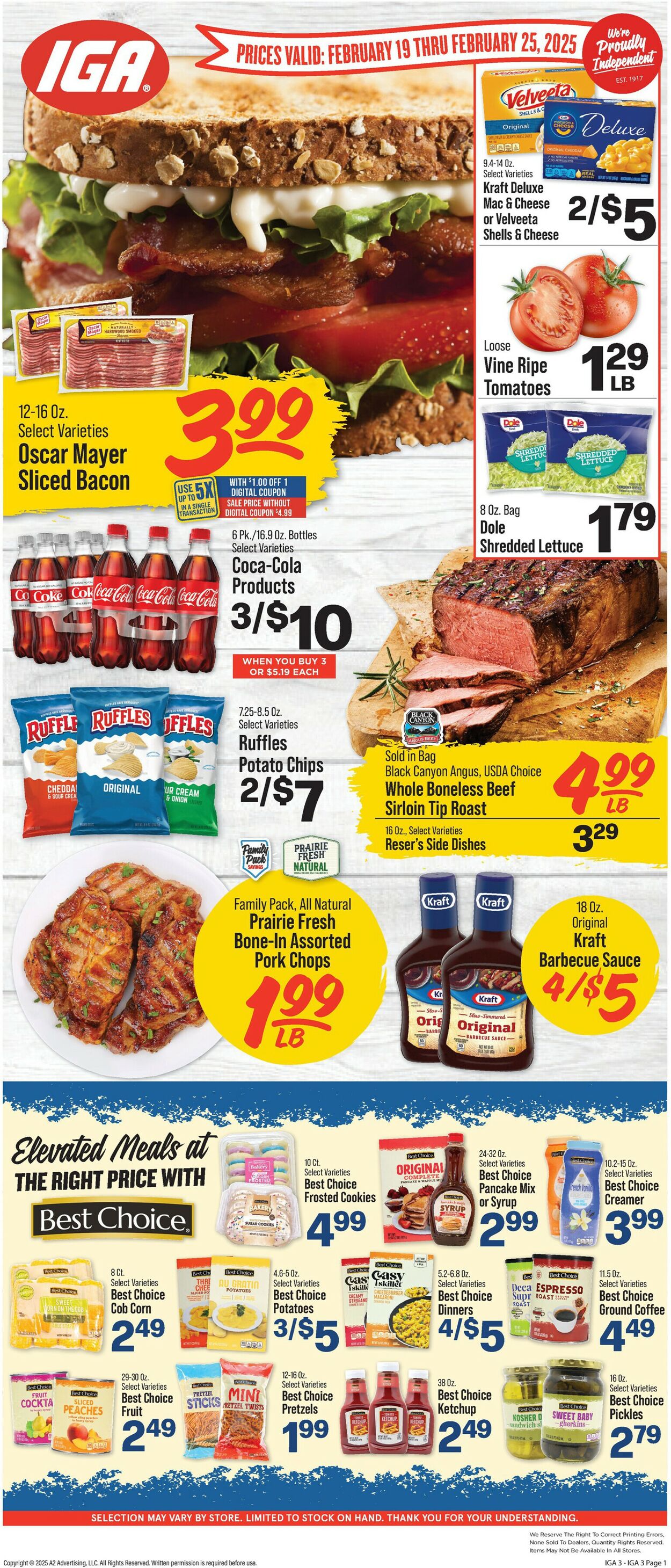 Catalogue IGA from 02/19/2025