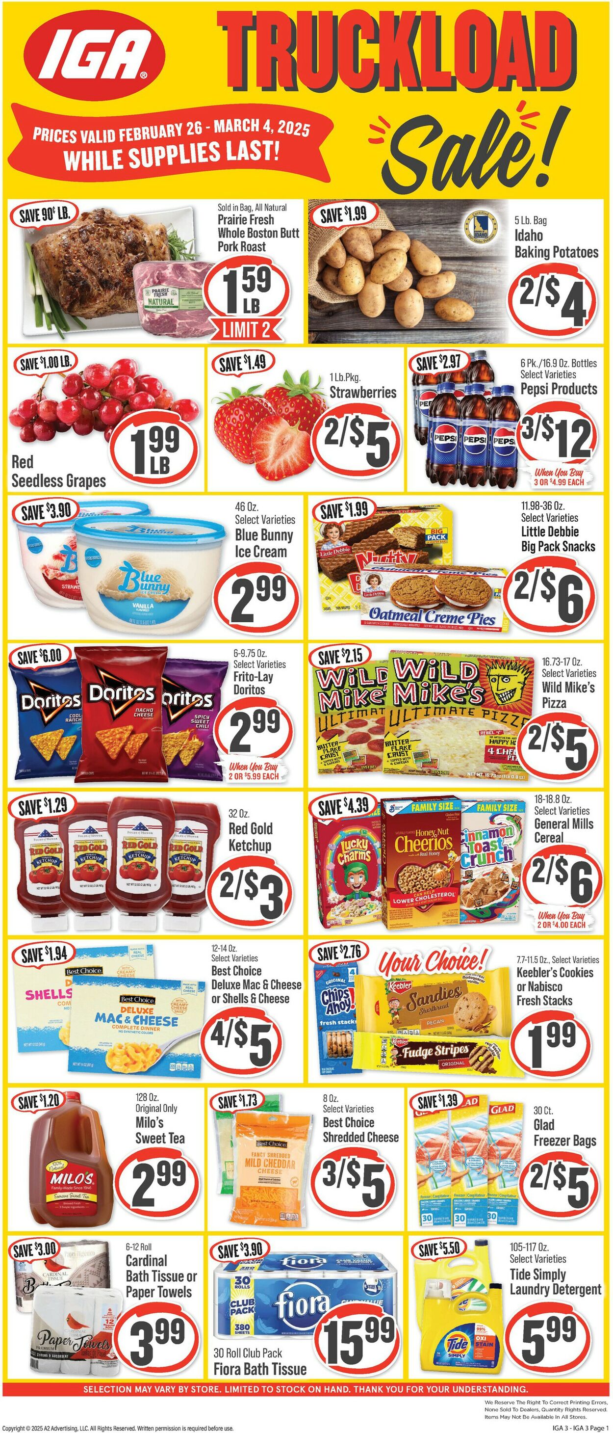 Catalogue IGA from 02/26/2025