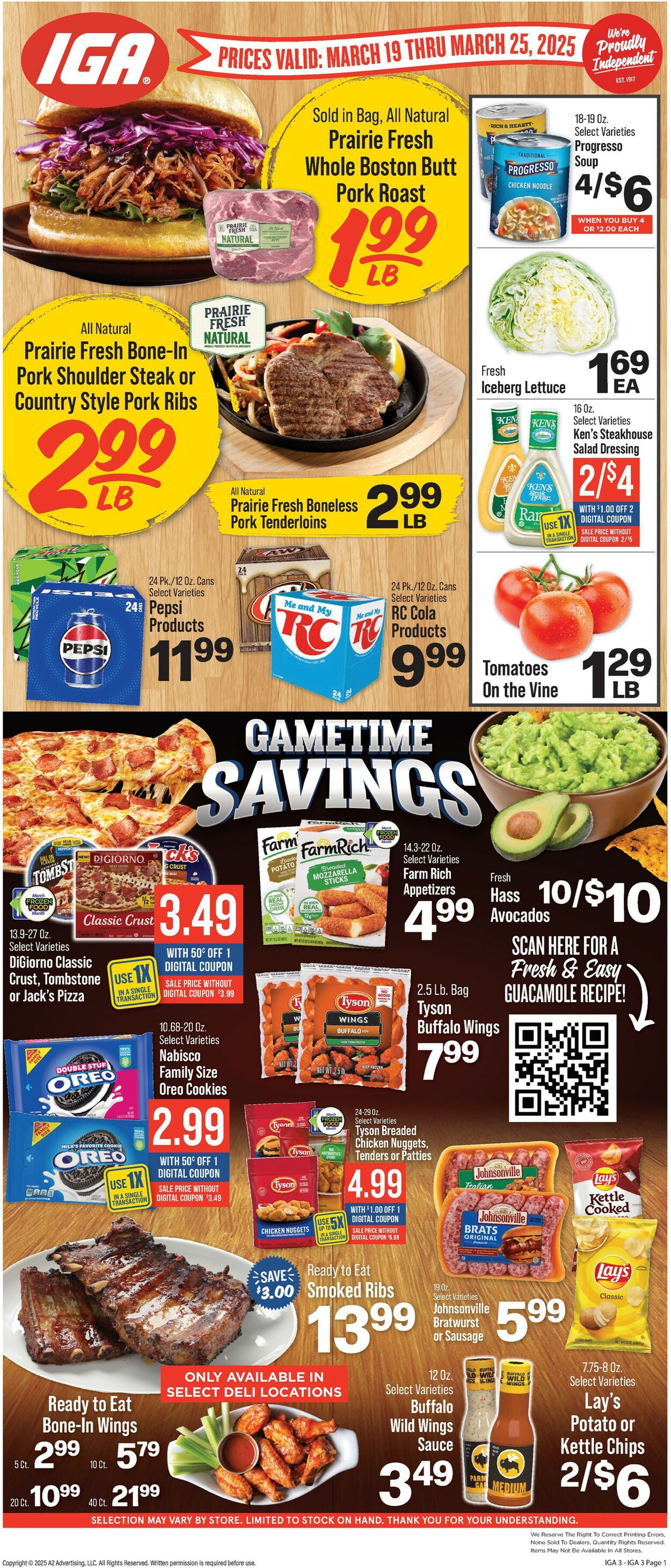 Catalogue IGA from 03/19/2025