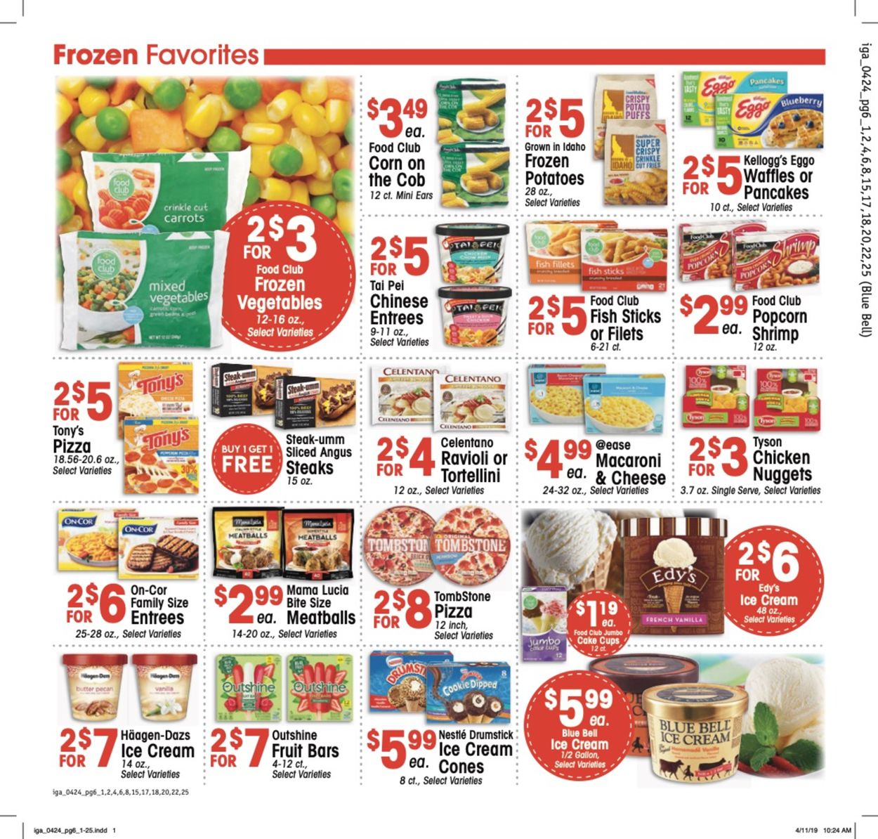 Catalogue IGA from 04/24/2019