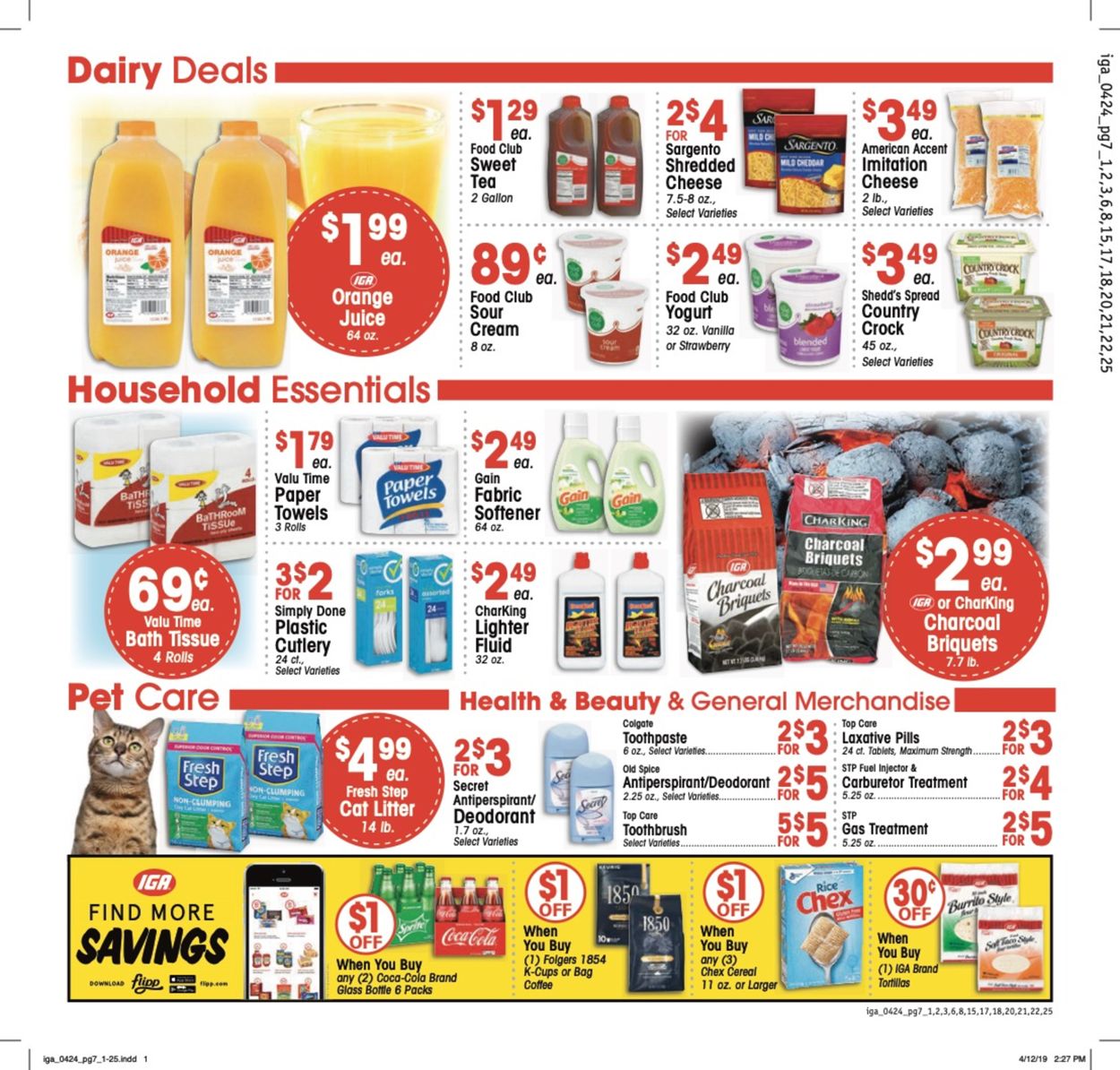 Catalogue IGA from 04/24/2019