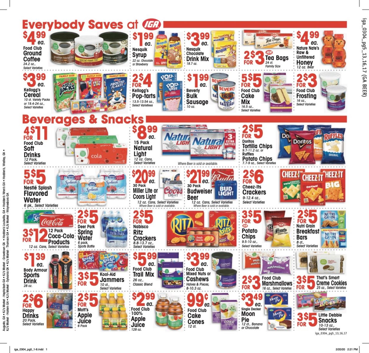 Catalogue IGA from 03/04/2020