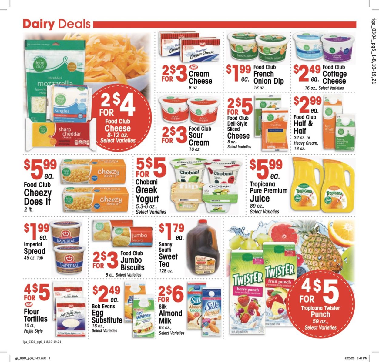 Catalogue IGA from 03/04/2020