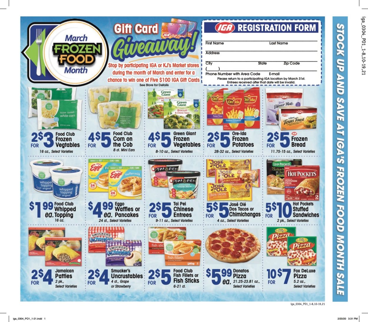 Catalogue IGA from 03/04/2020