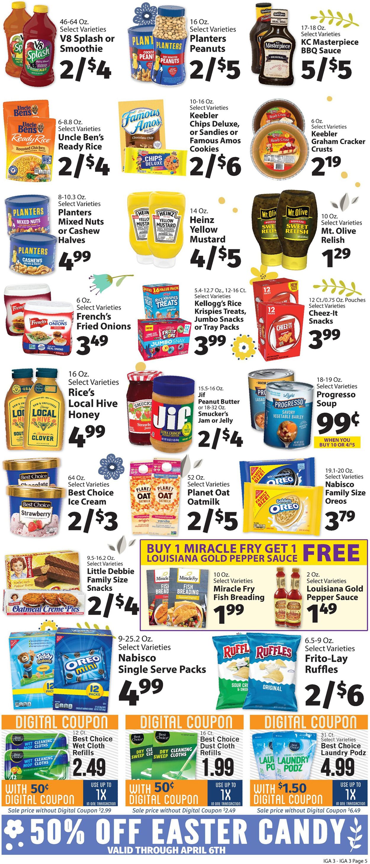 Catalogue IGA Easter 2021 ad from 03/31/2021