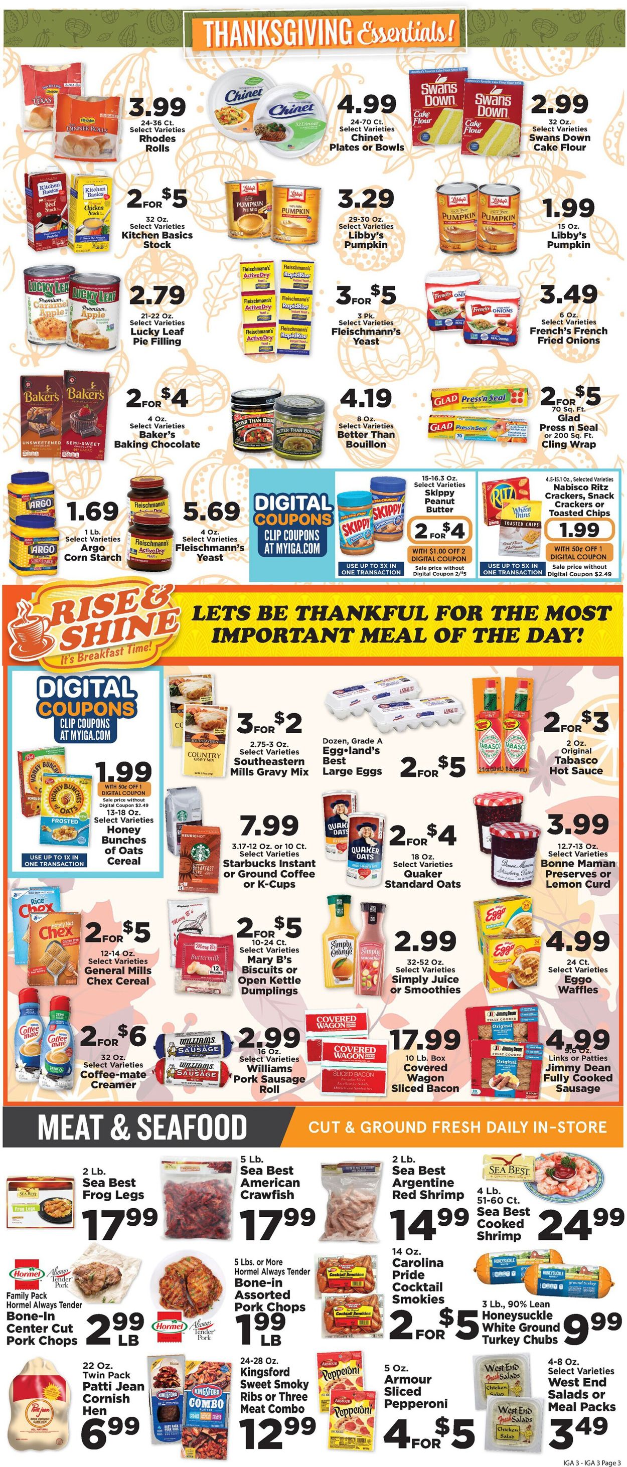Catalogue IGA THANKSGIVING 2021 from 11/17/2021