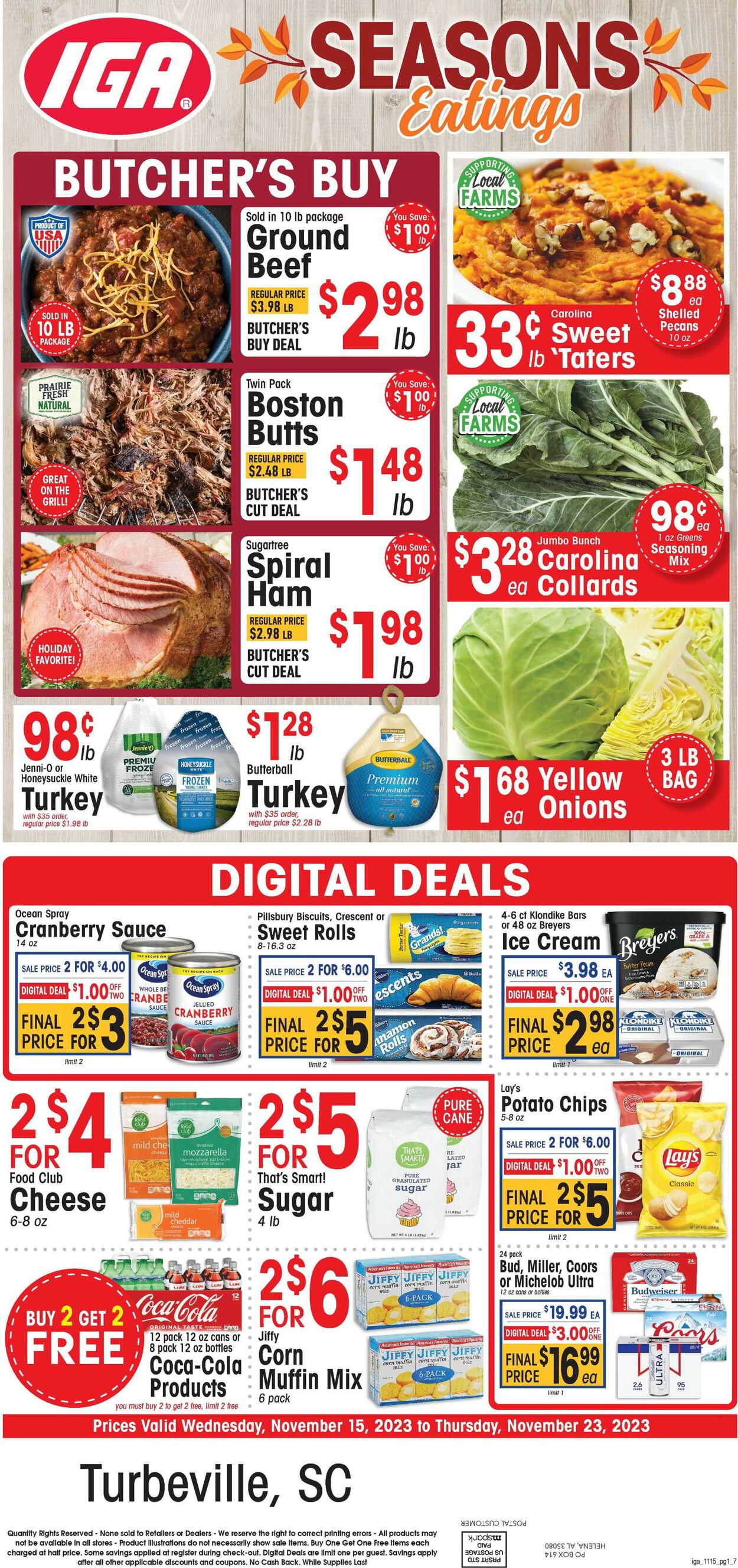 Catalogue IGA from 11/15/2023