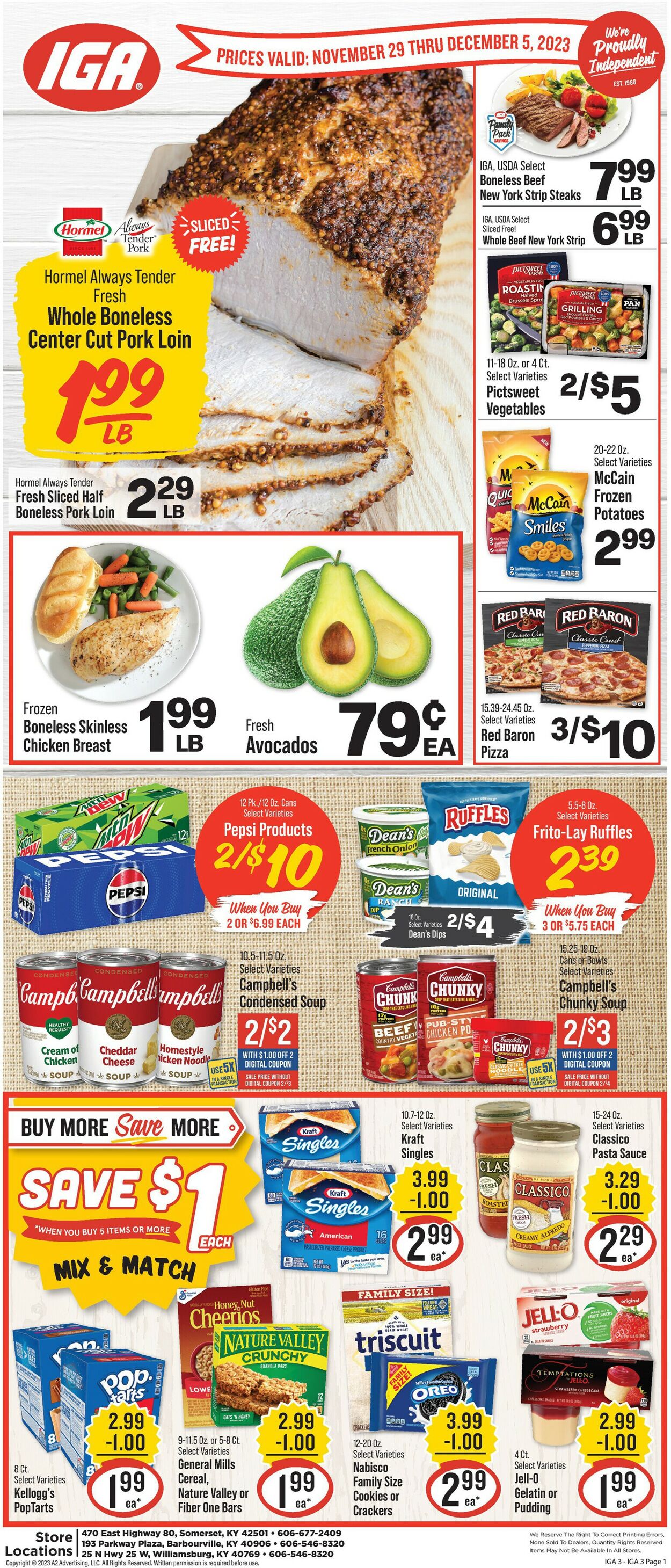 Catalogue IGA from 11/29/2023