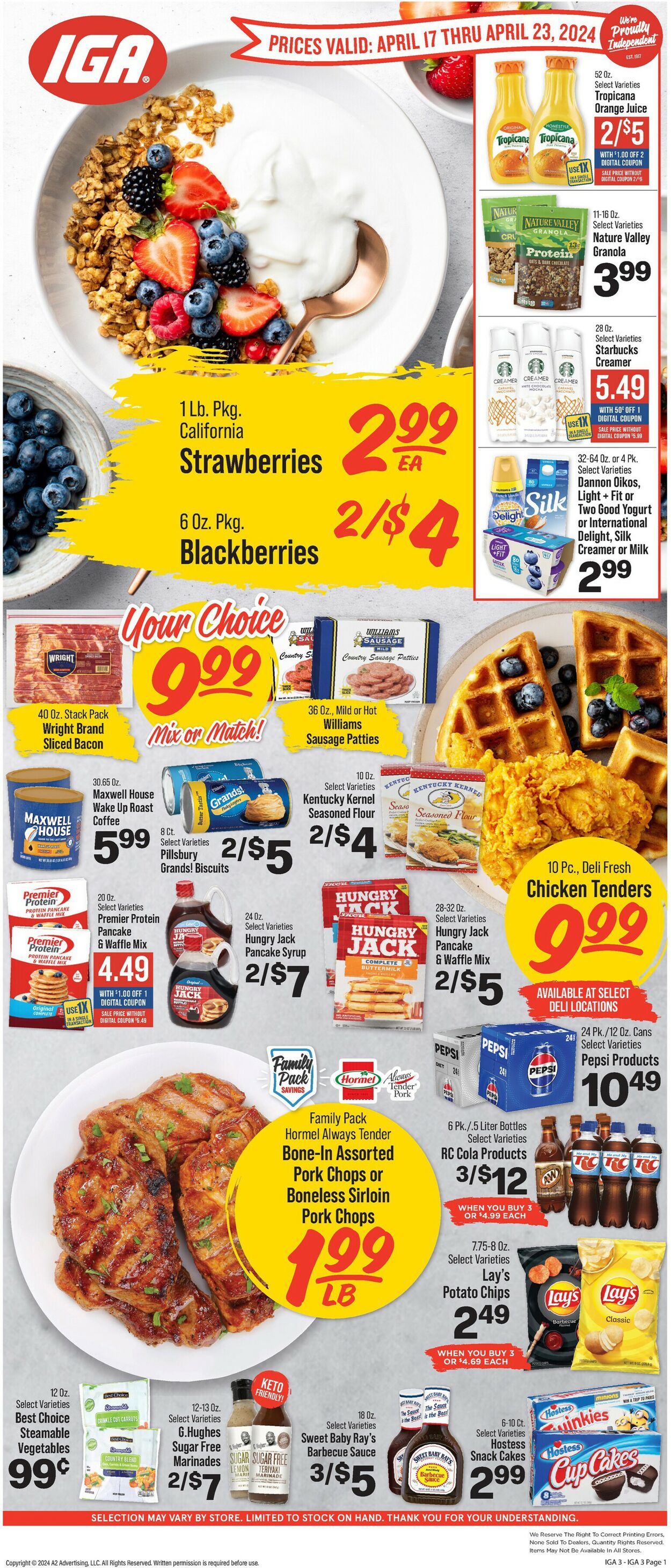 Catalogue IGA from 04/17/2024