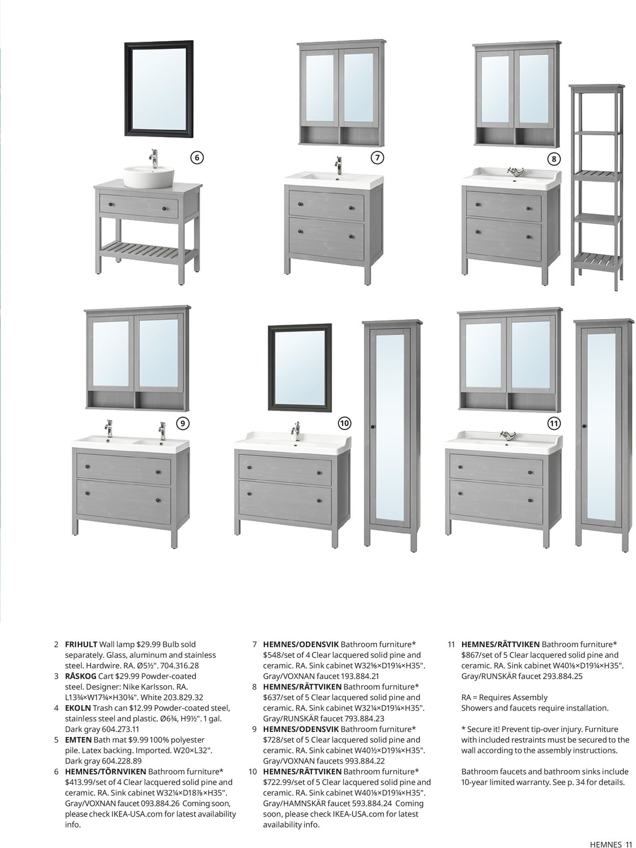Catalogue IKEA  Bathroom 2021 from 08/04/2020