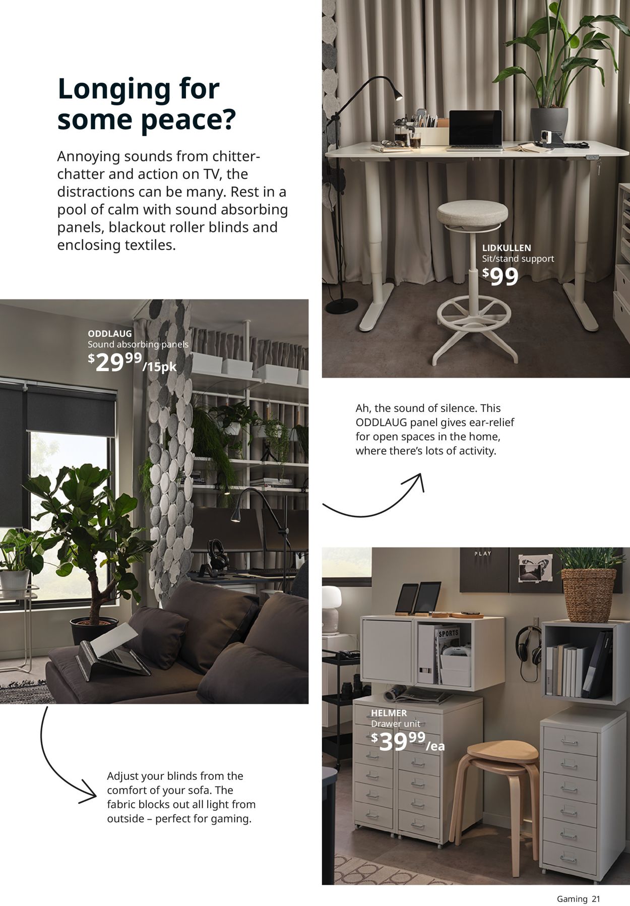 Catalogue IKEA  Workspaces 2021 from 08/04/2020