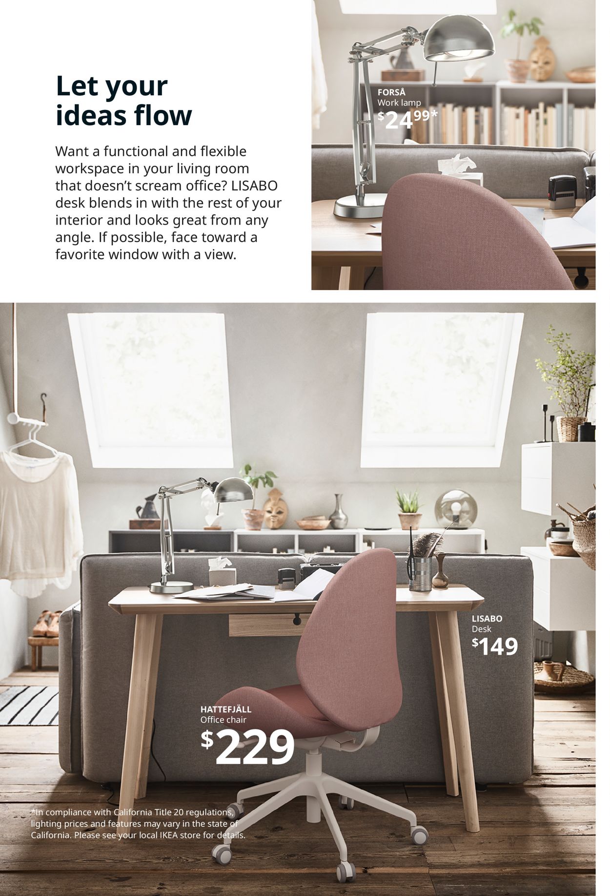 Catalogue IKEA  Workspaces 2021 from 08/04/2020