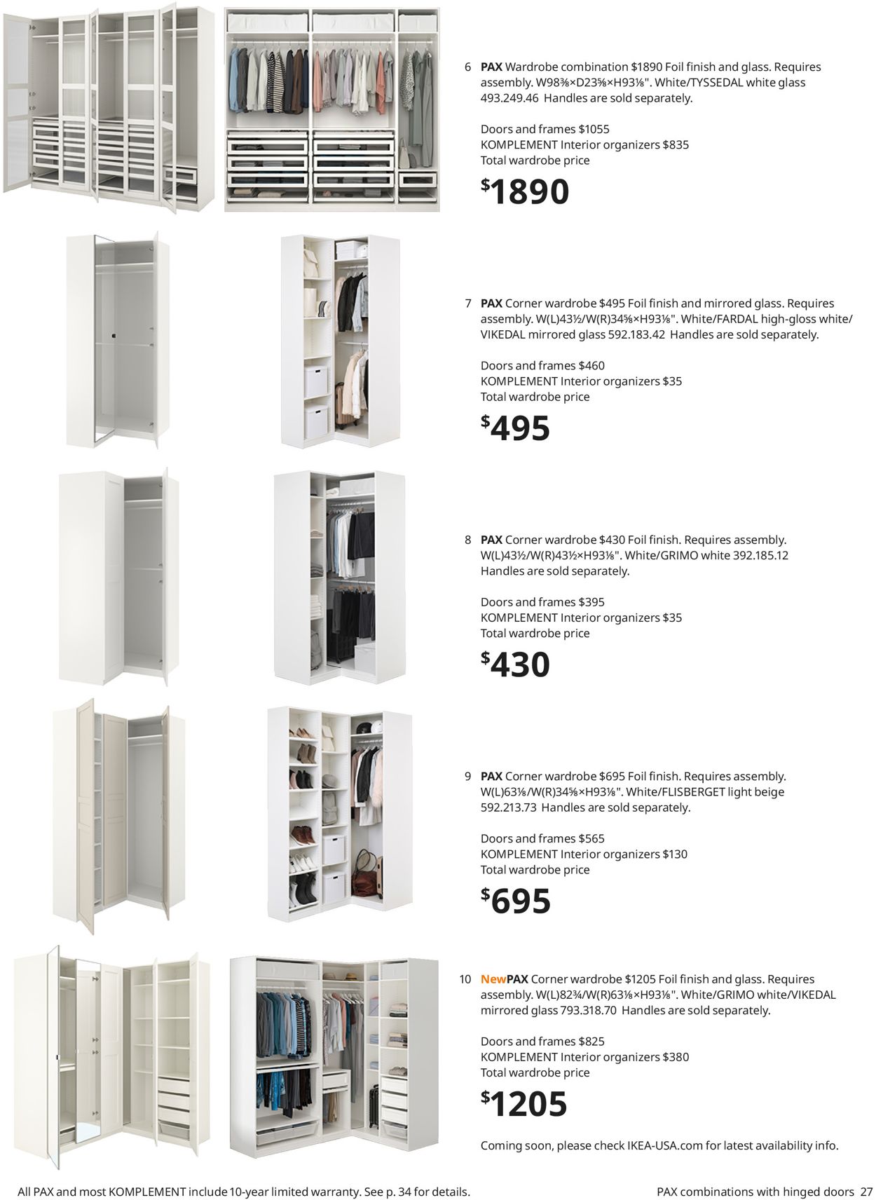 Catalogue IKEA Wardrobe 2021 from 09/10/2020