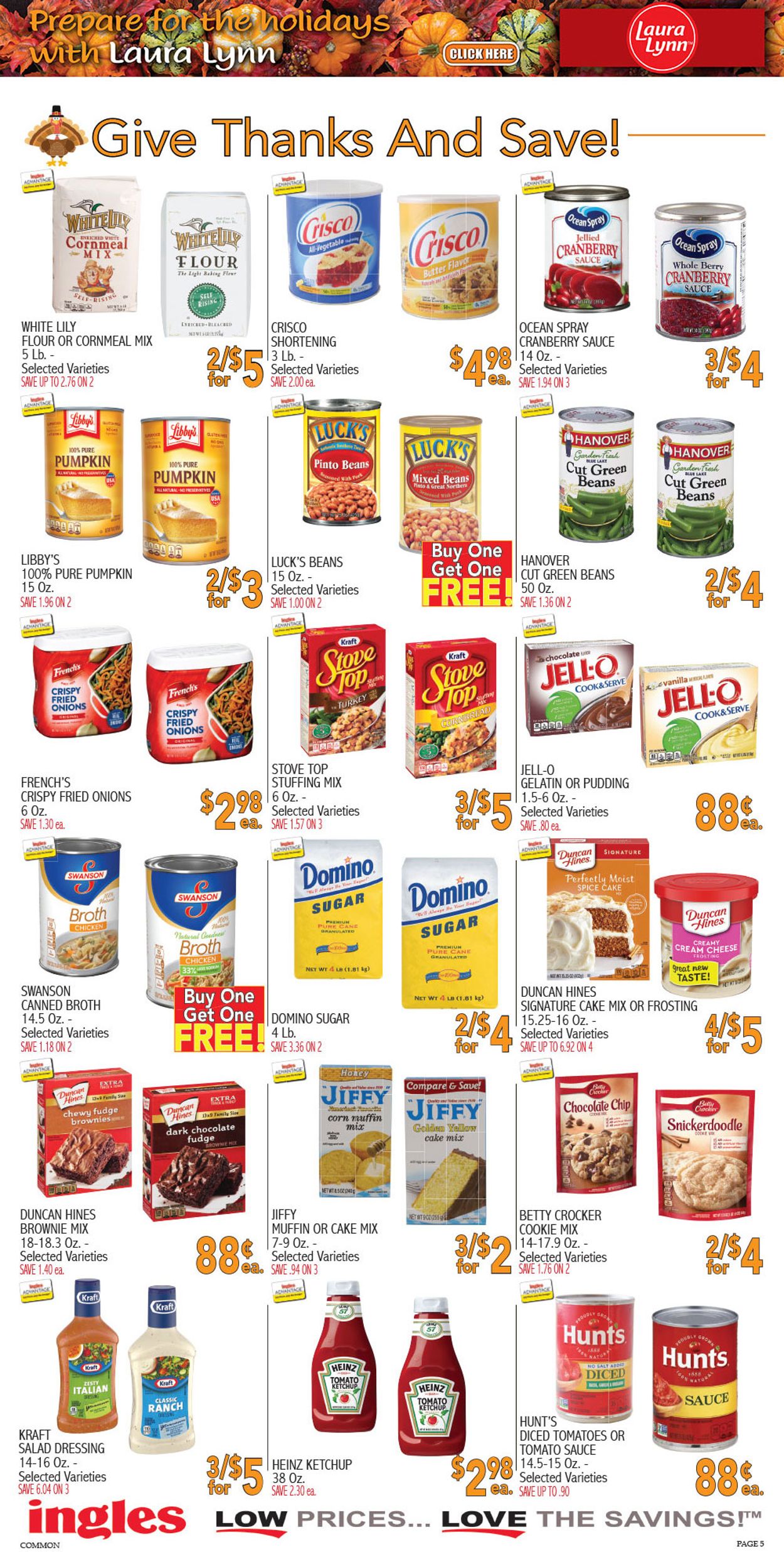 Catalogue Ingles THANKSGIVING 2021 from 11/17/2021