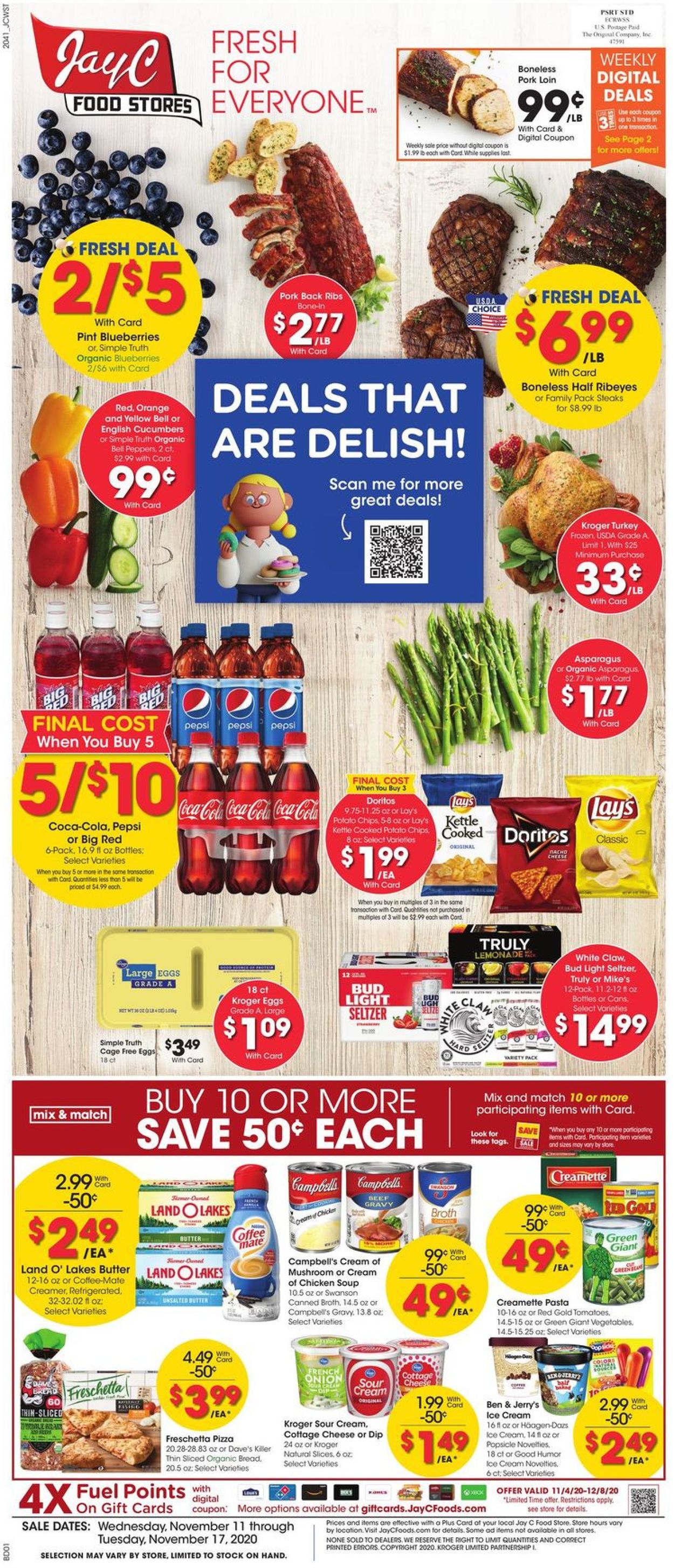 Jay C Food Stores Current weekly ad 11/11 11/17/2020