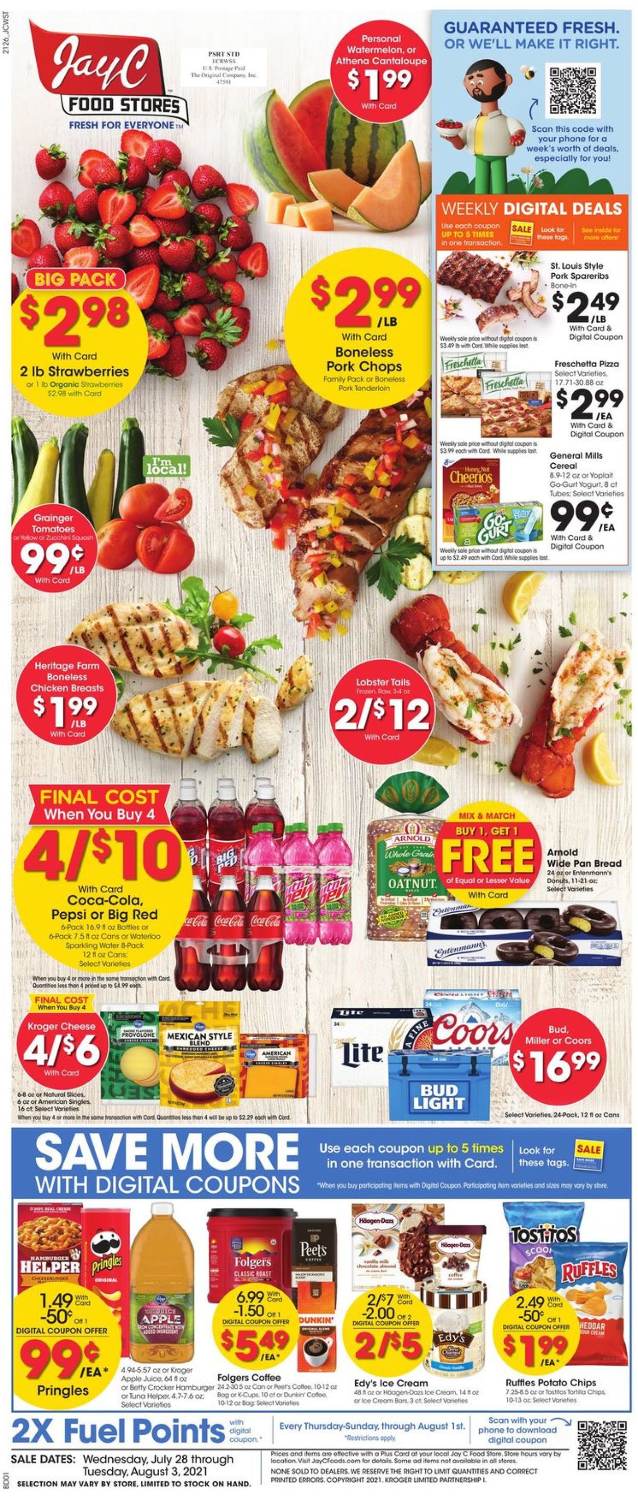 Catalogue Jay C Food Stores from 07/28/2021