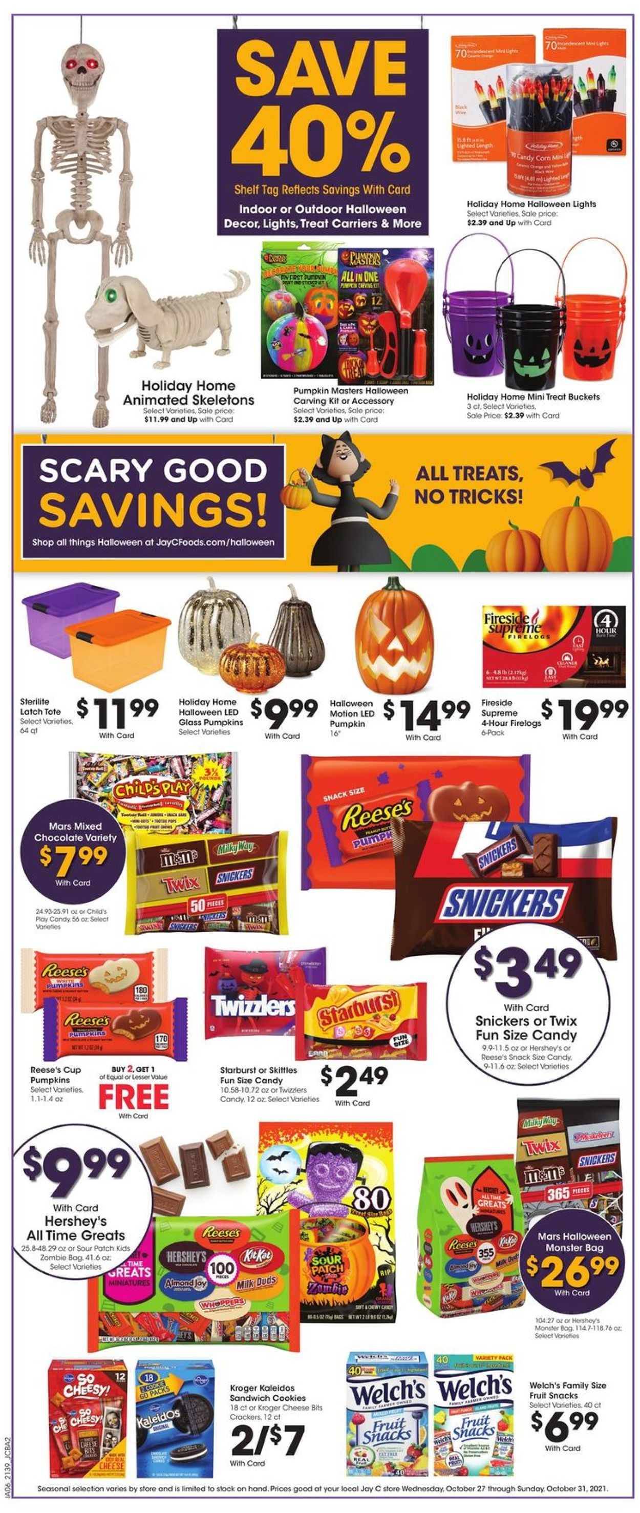 Catalogue Jay C Food Stores HALLOWEEN 2021 from 10/27/2021