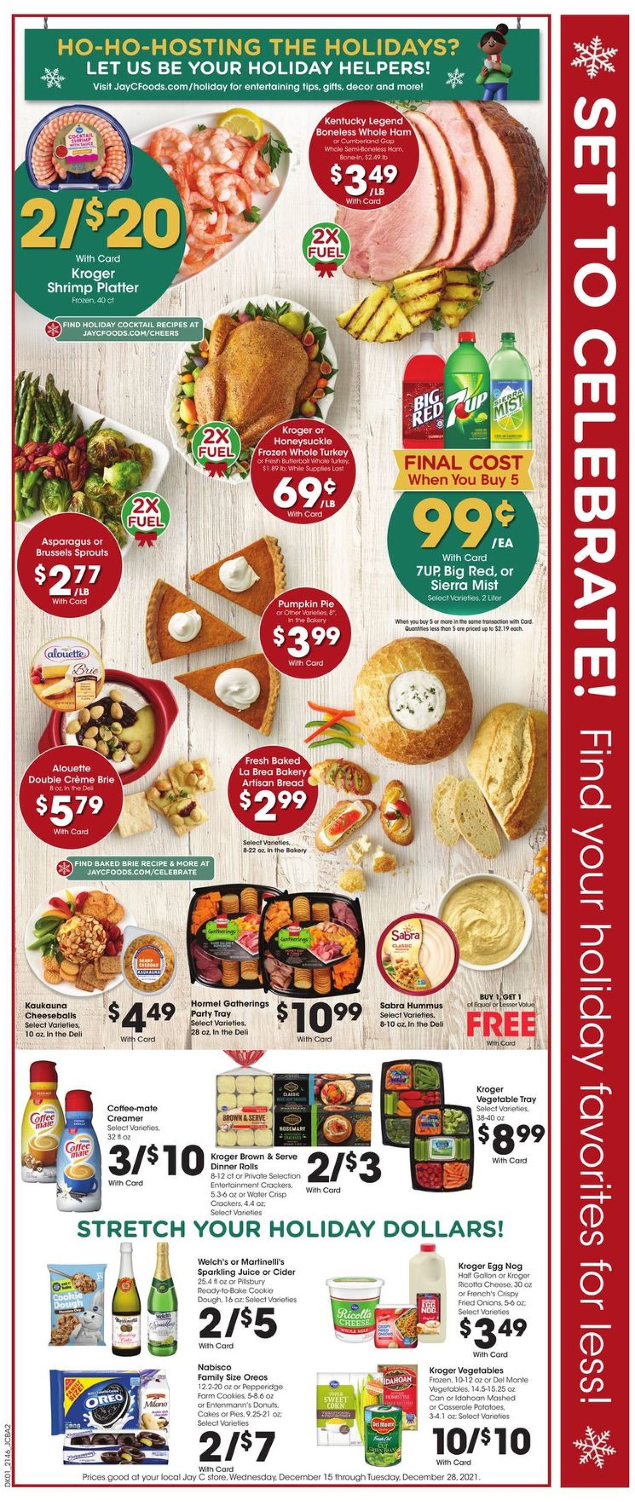 Catalogue Jay C Food Stores CHRISTMAS 2021 from 12/15/2021