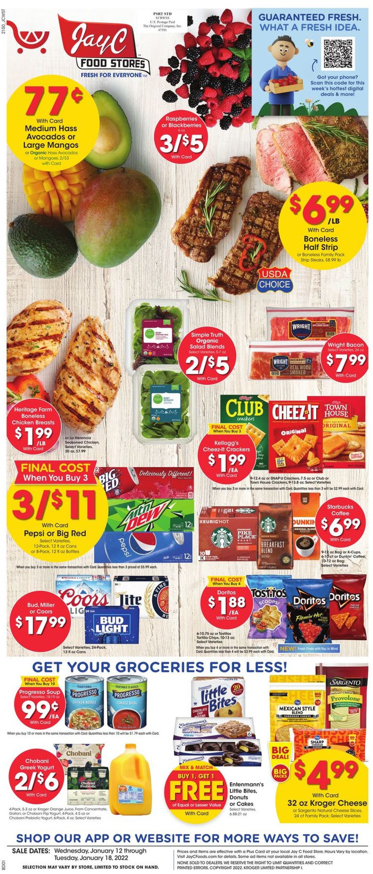 Catalogue Jay C Food Stores from 01/12/2022