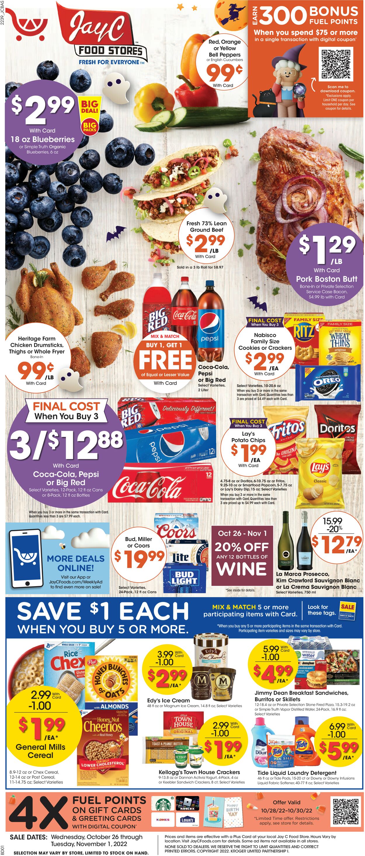 Catalogue Jay C Food Stores from 10/26/2022