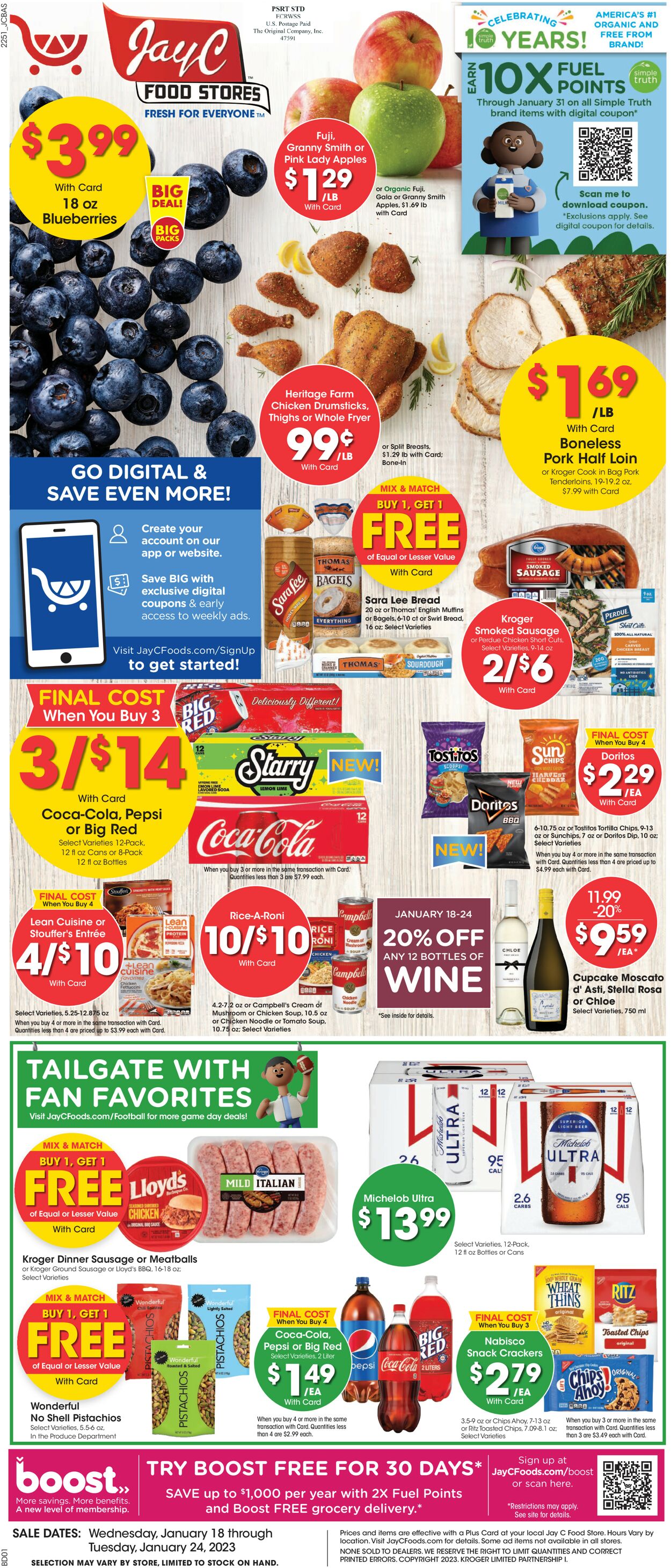 Catalogue Jay C Food Stores from 01/18/2023