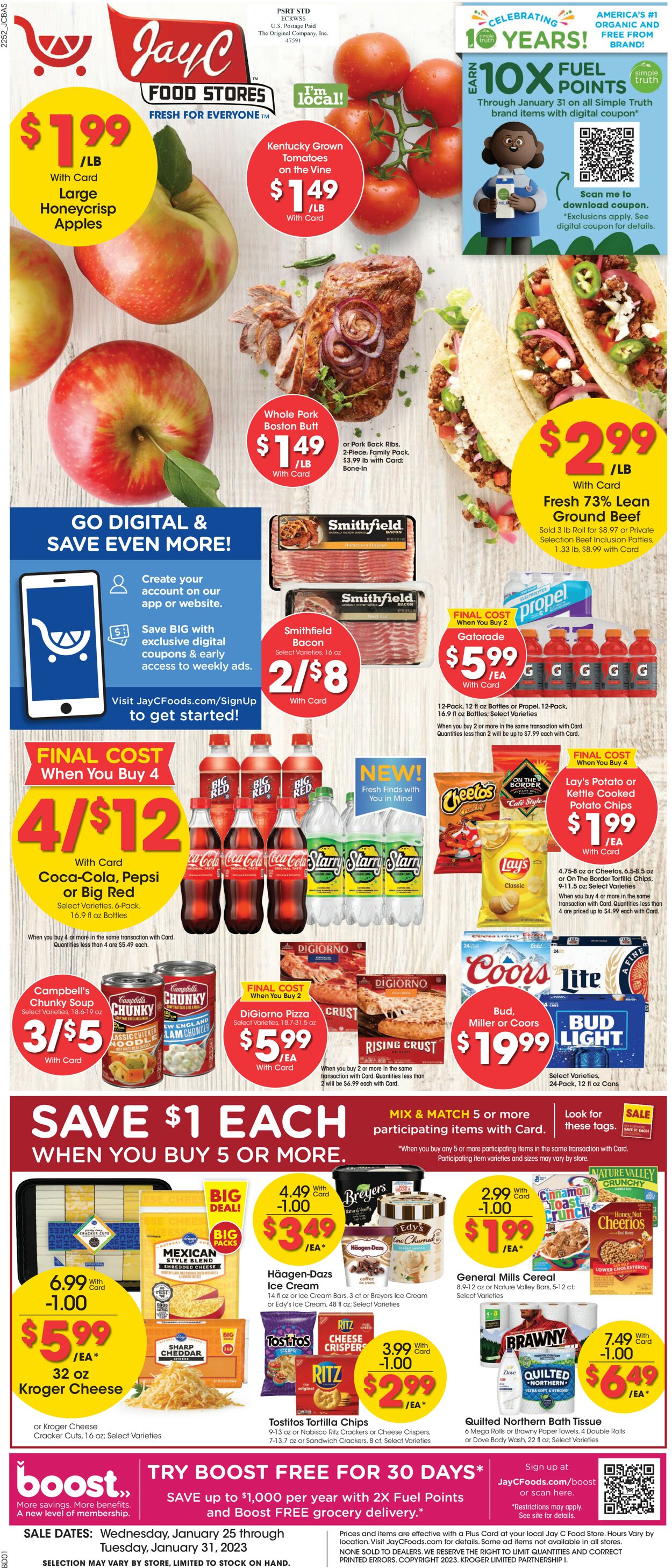 Catalogue Jay C Food Stores from 01/25/2023