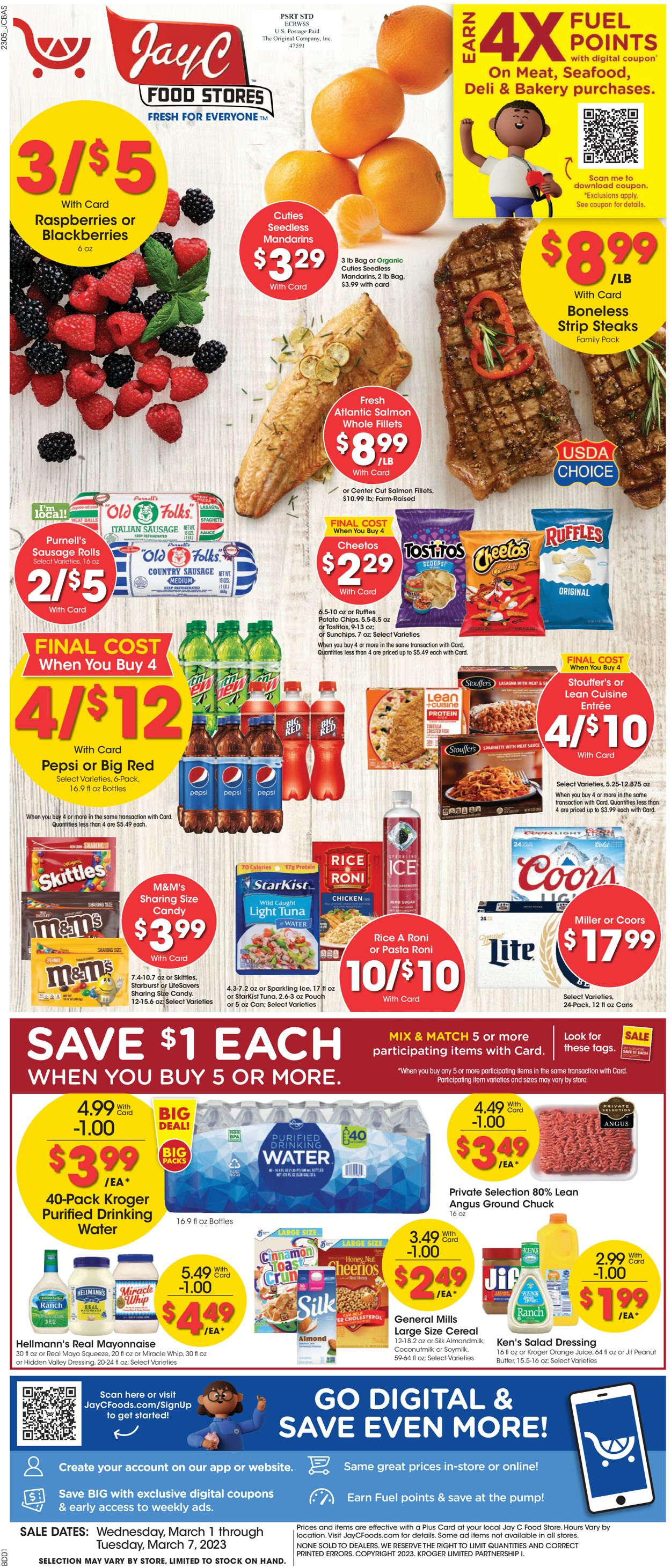 Catalogue Jay C Food Stores from 03/01/2023