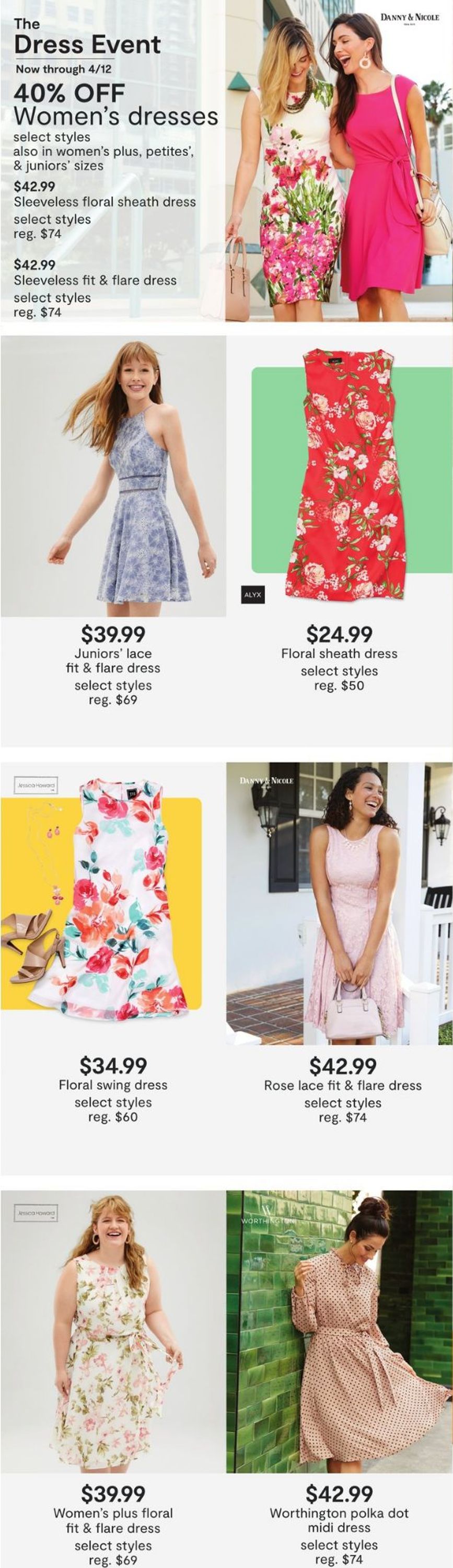 jcpenney swing dresses