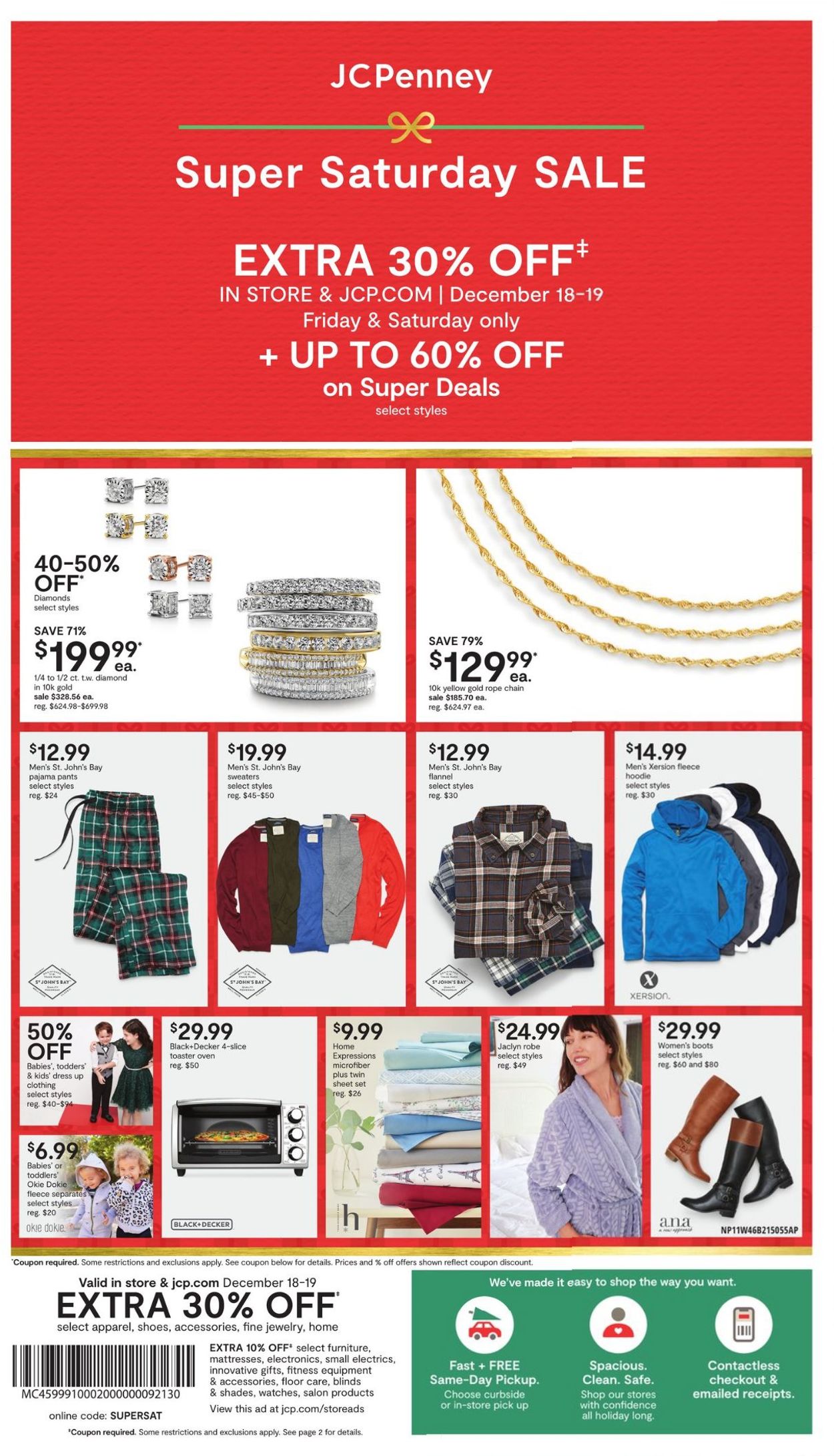 JCPenney Super Saturday Sale Current weekly ad 12/18 - 12/19/2020 