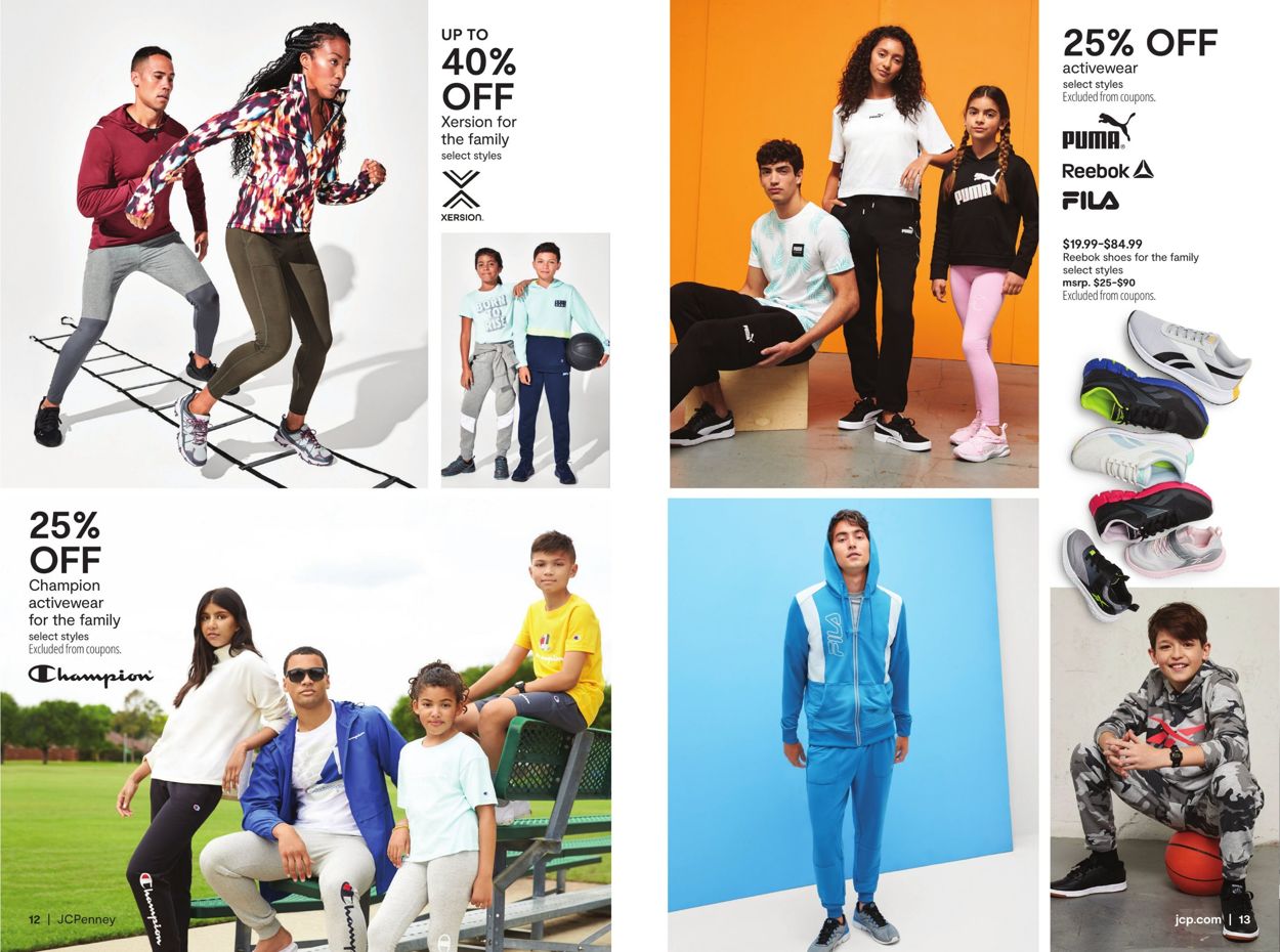 J.C Penney: Activewear Extra 40% off