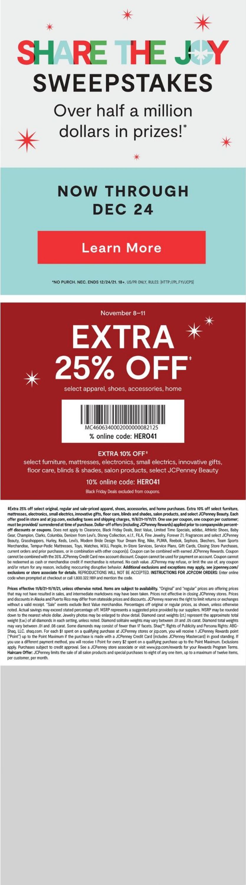Catalogue JCPenney BLACK FRIDAY 2021 from 11/08/2021