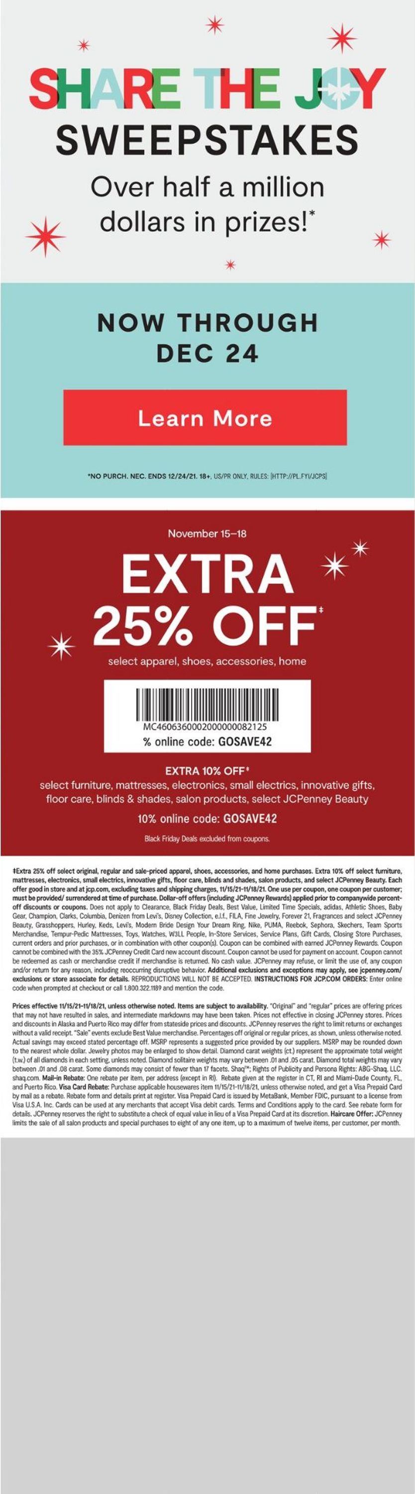 Catalogue JCPenney BLACK FRIDAY 2021 from 11/15/2021