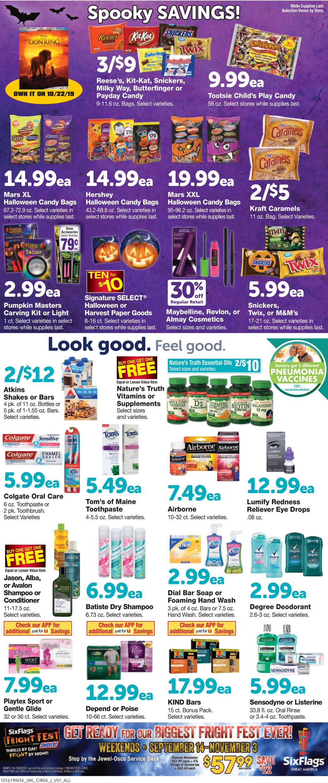 Jewel Osco Current weekly ad 10/16  10/22/2019 [7]  frequentads.com