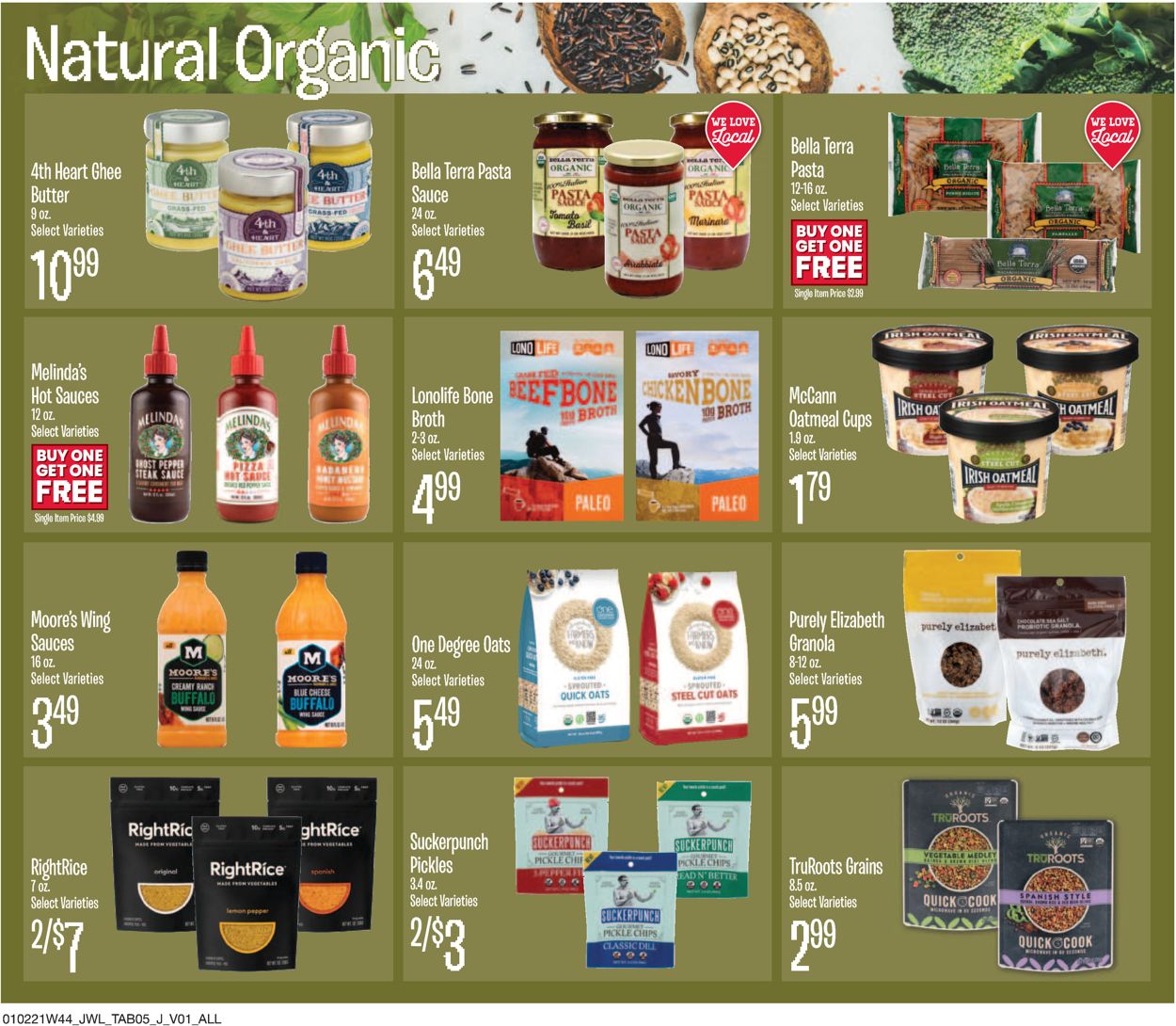 Catalogue Jewel Osco Natural & Organic 2021 from 01/02/2021