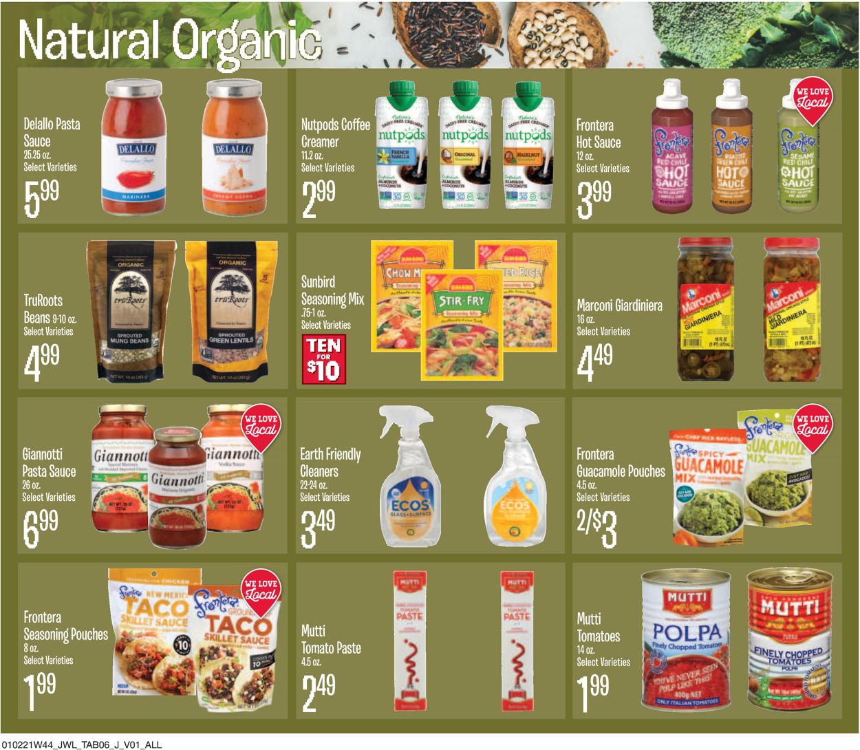 Catalogue Jewel Osco Natural & Organic 2021 from 01/02/2021