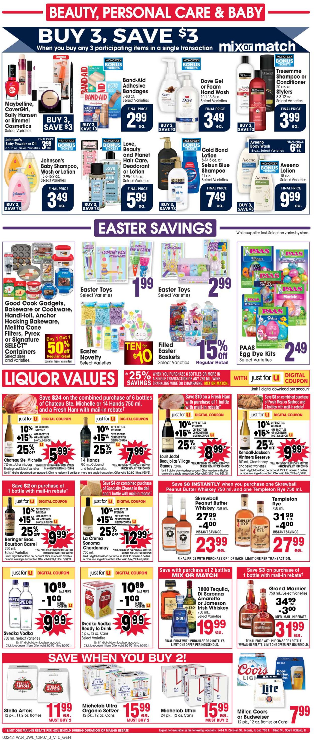 Catalogue Jewel Osco - Easter 2021 from 03/24/2021