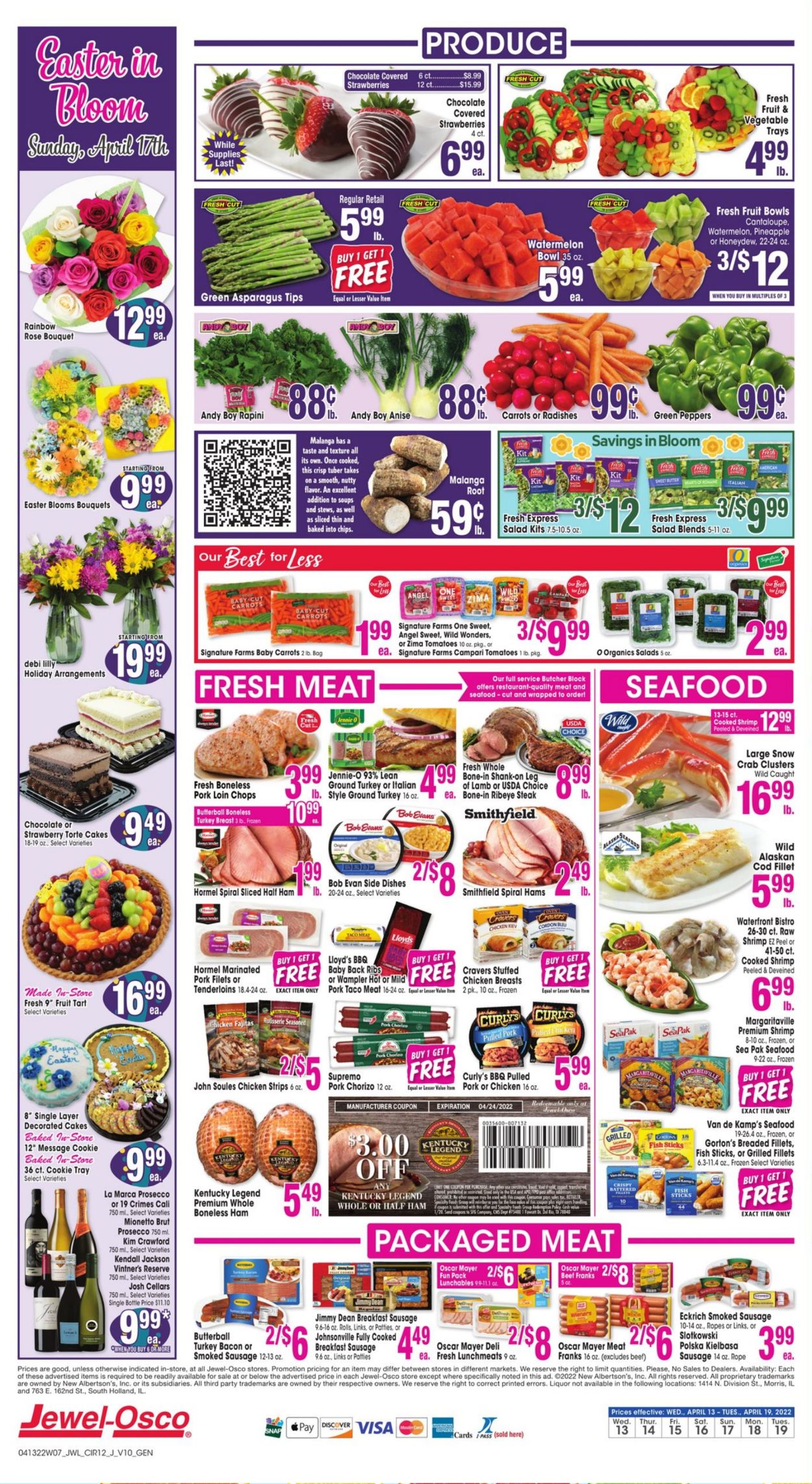 Catalogue Jewel Osco EASTER 2022 from 04/13/2022