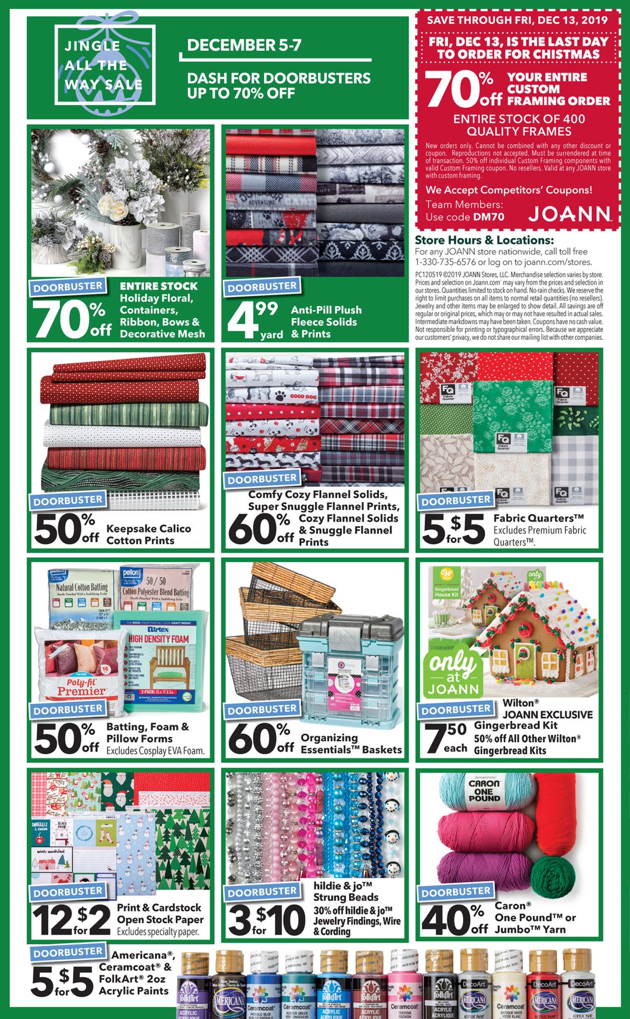 Catalogue Jo-Ann - Holiday Ad 2019 from 12/05/2019