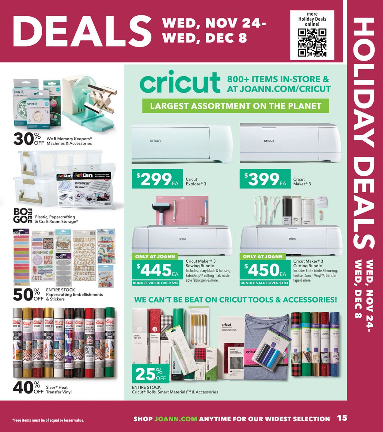 Catalogue Jo-Ann CYBER MONDAY 2021 from 11/24/2021