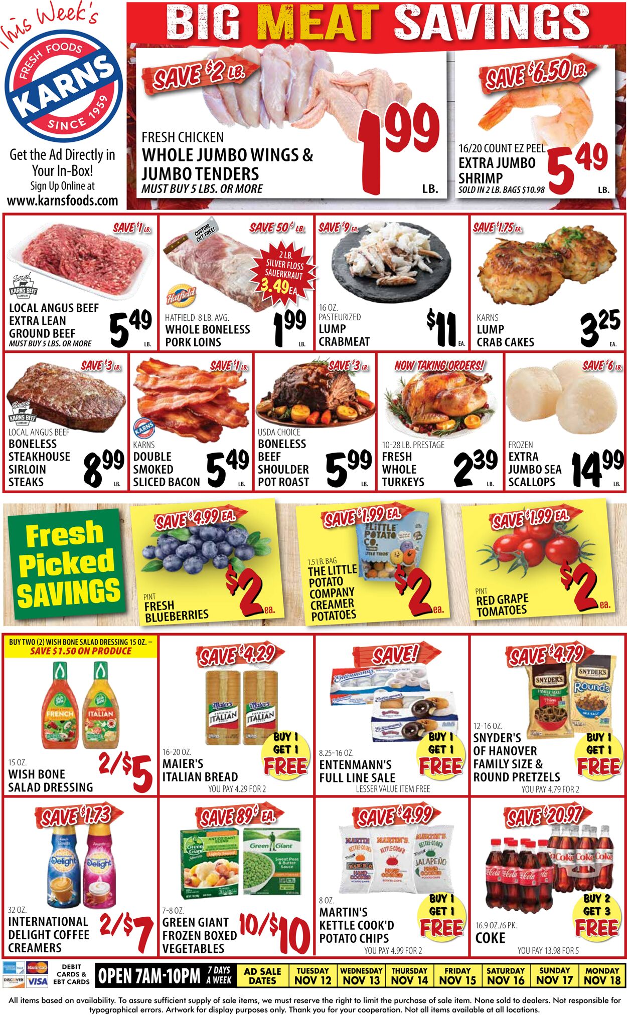 Catalogue Karns Quality Foods from 11/12/2024