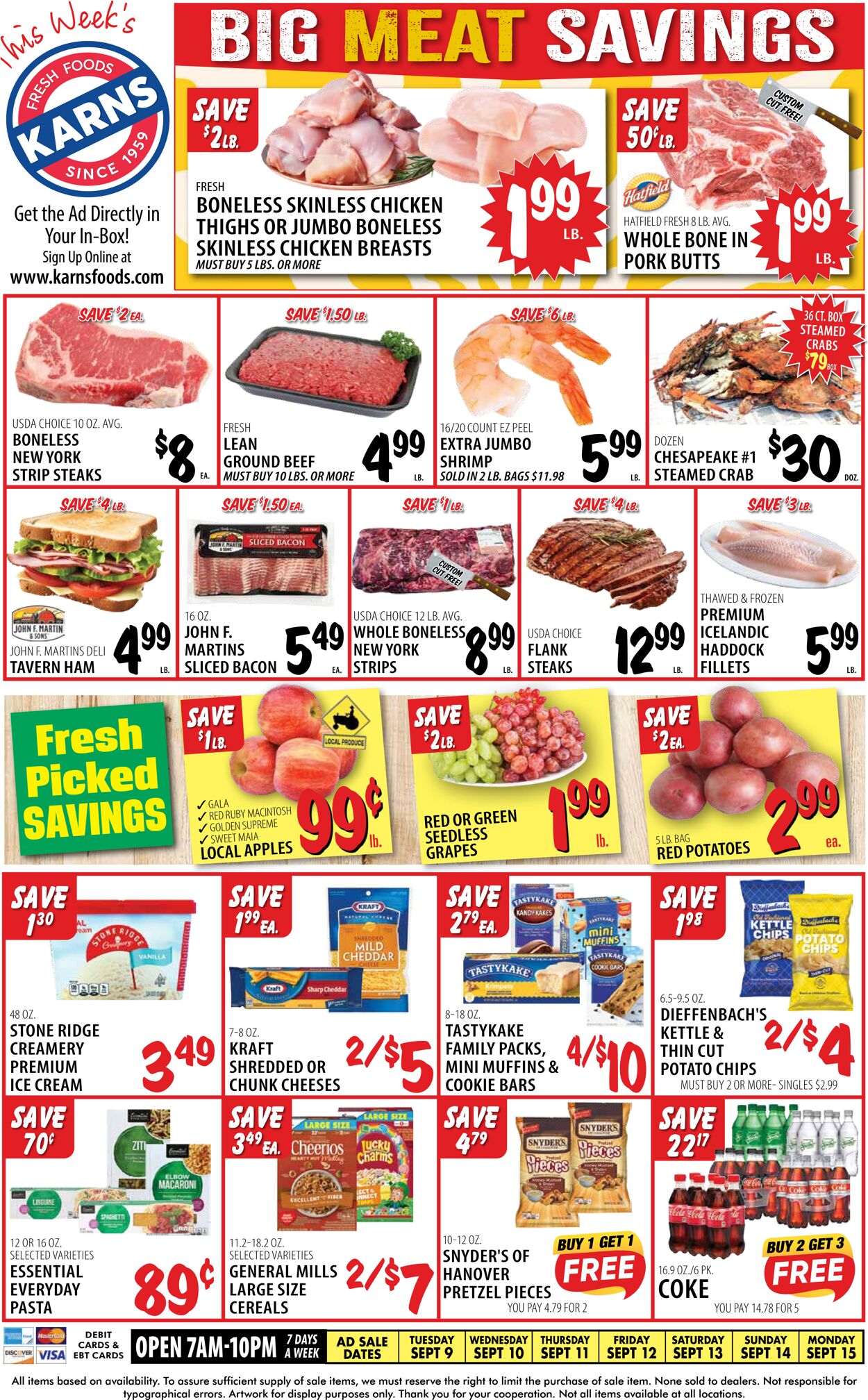 Catalogue Karns Quality Foods from 09/09/2025