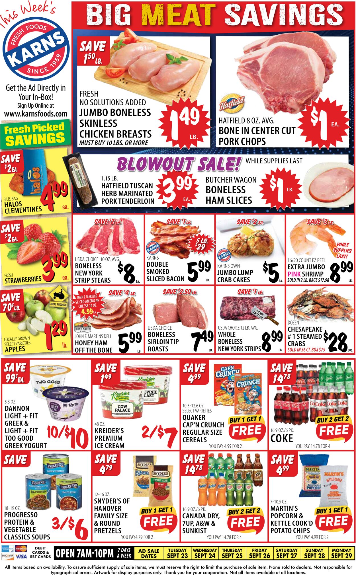 Catalogue Karns Quality Foods from 09/23/2025