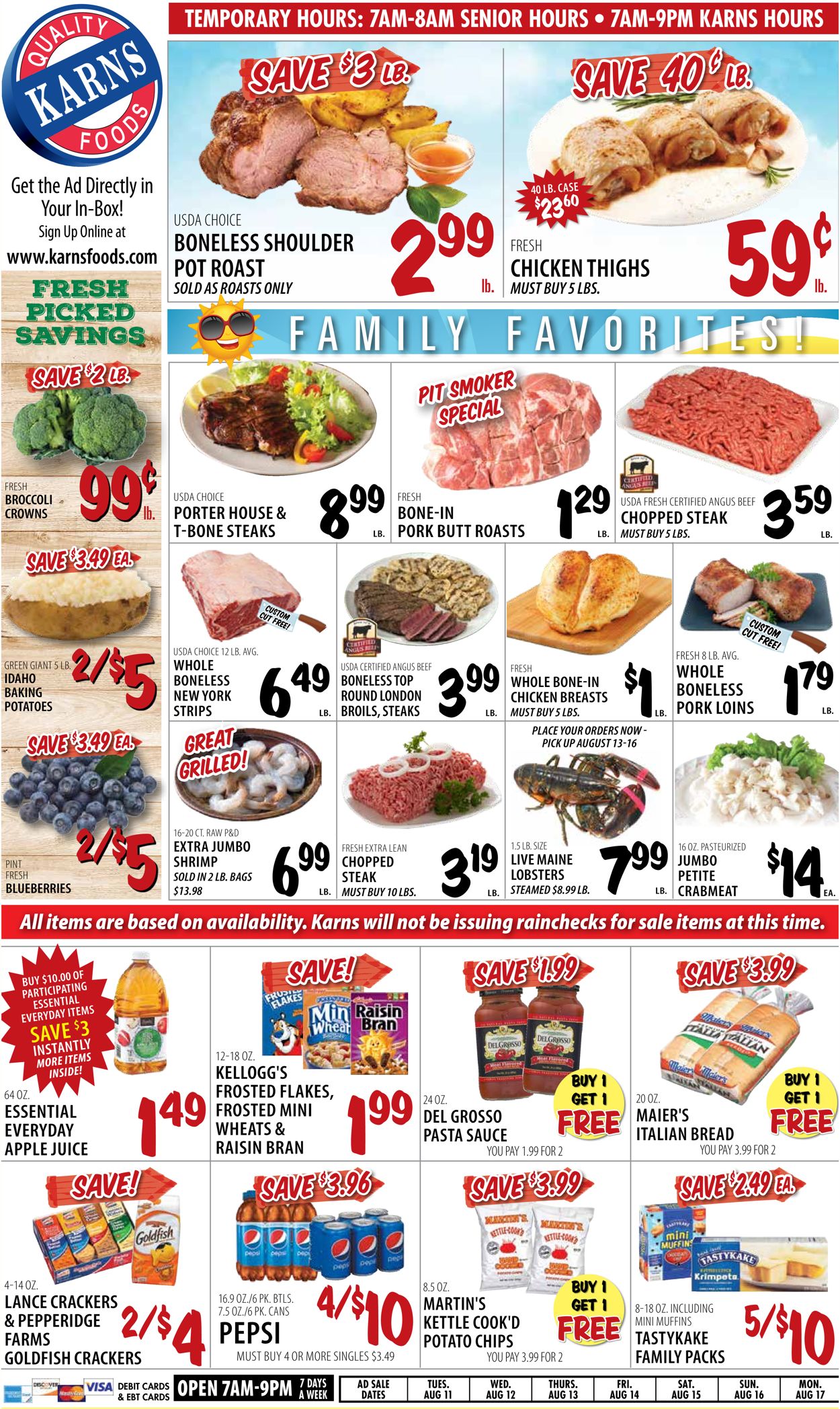Catalogue Karns Quality Foods from 08/11/2020