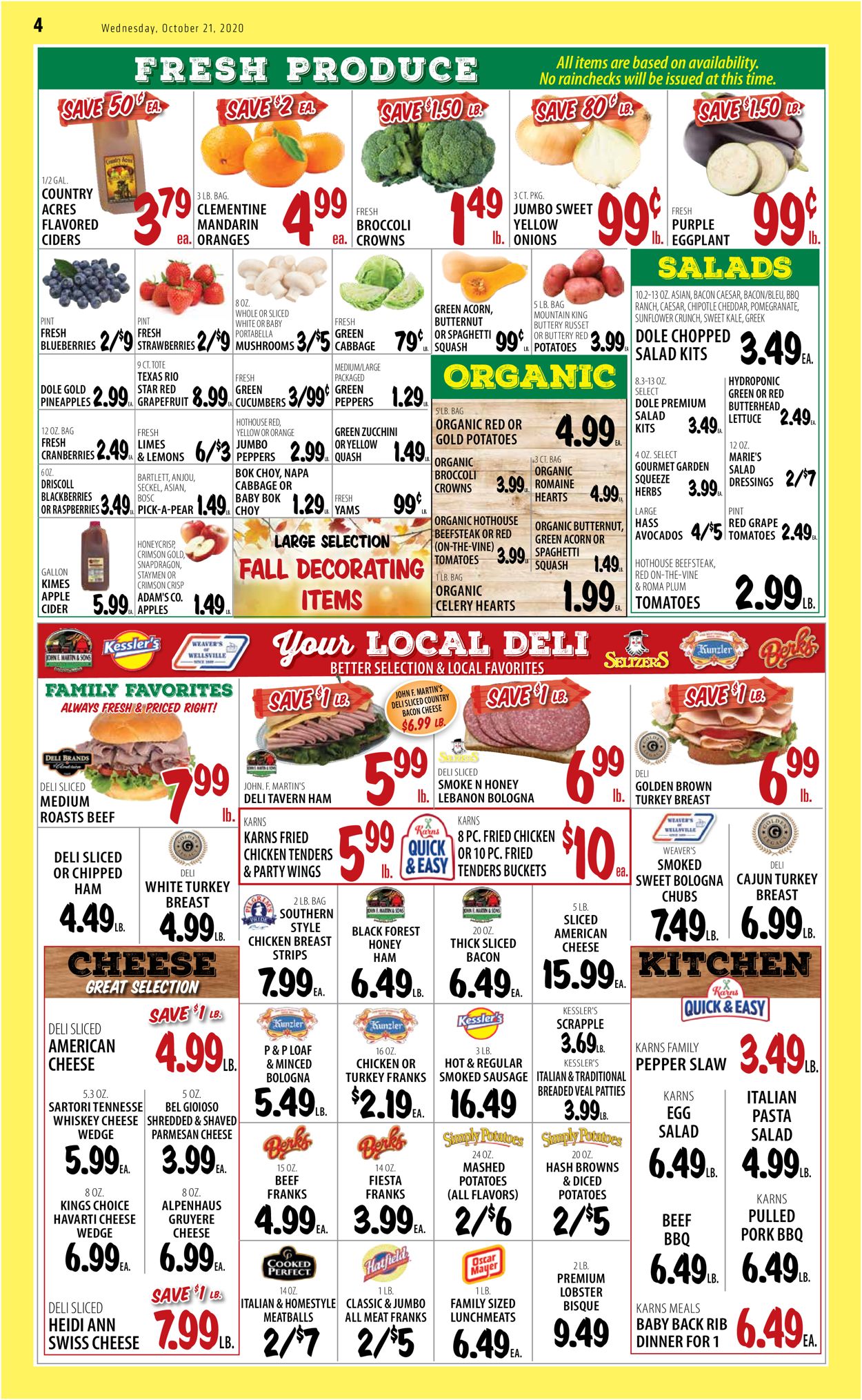 Catalogue Karns Quality Foods from 10/20/2020