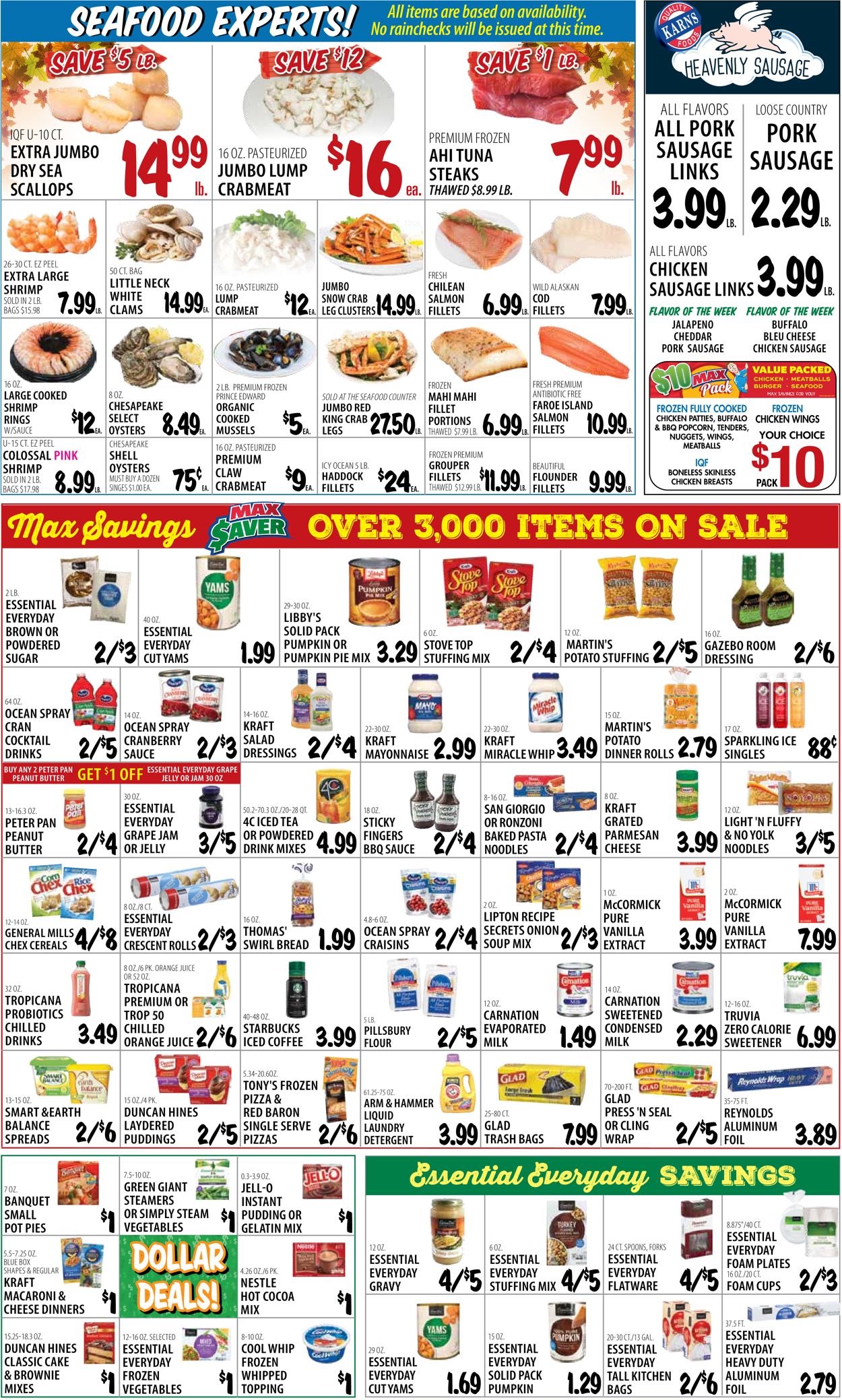 Catalogue Karns Quality Foods Thanksgiving ad 2020 from 11/17/2020