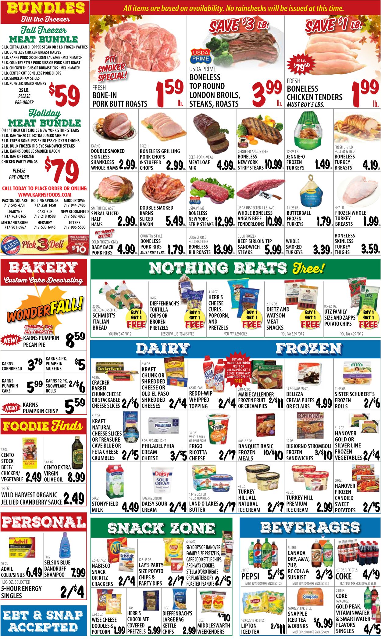 Catalogue Karns Quality Foods Thanksgiving ad 2020 from 11/17/2020